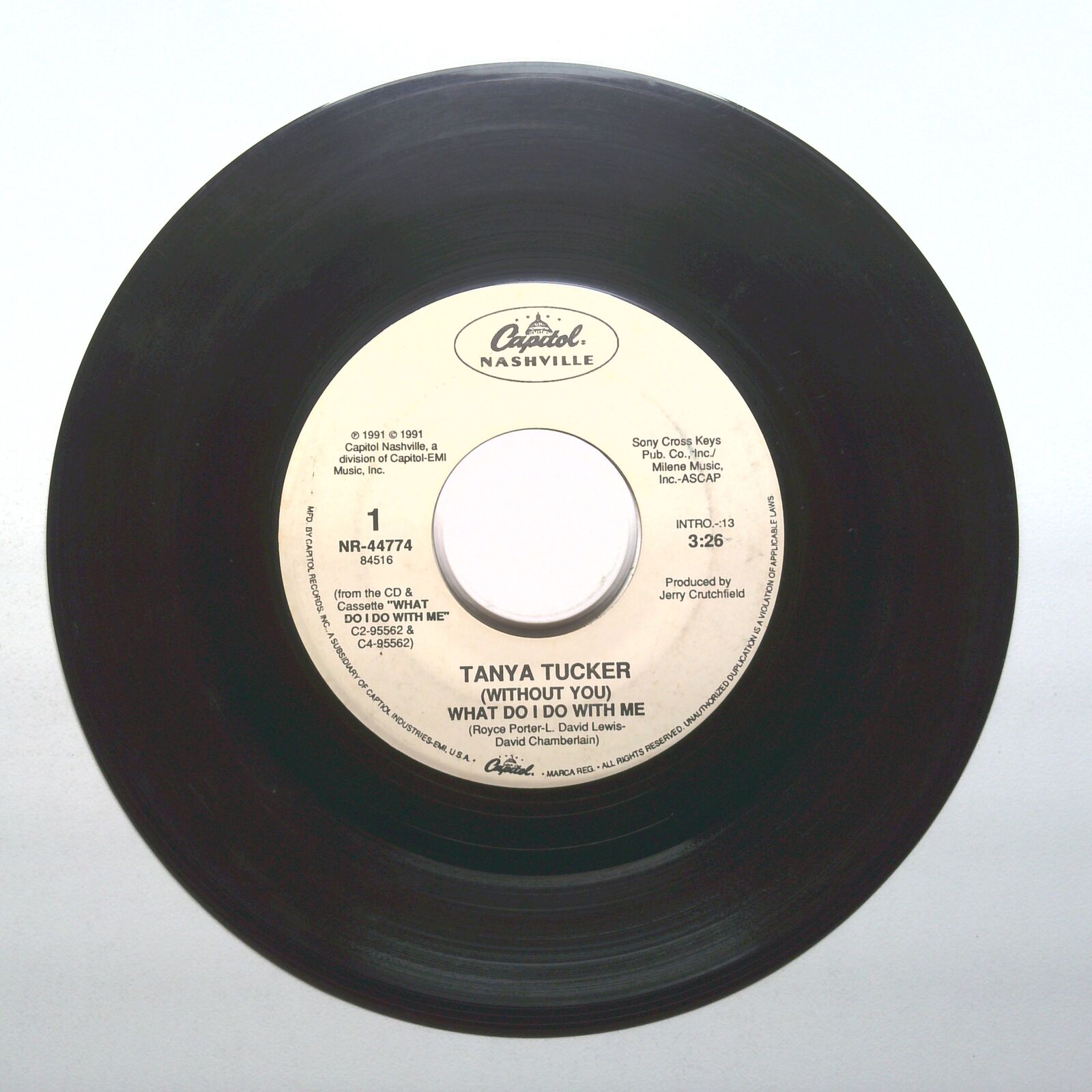 Tanya Tucker - What Do I Do With Me; Oh What It Did To Me - Vinyl 45 RPM 7"