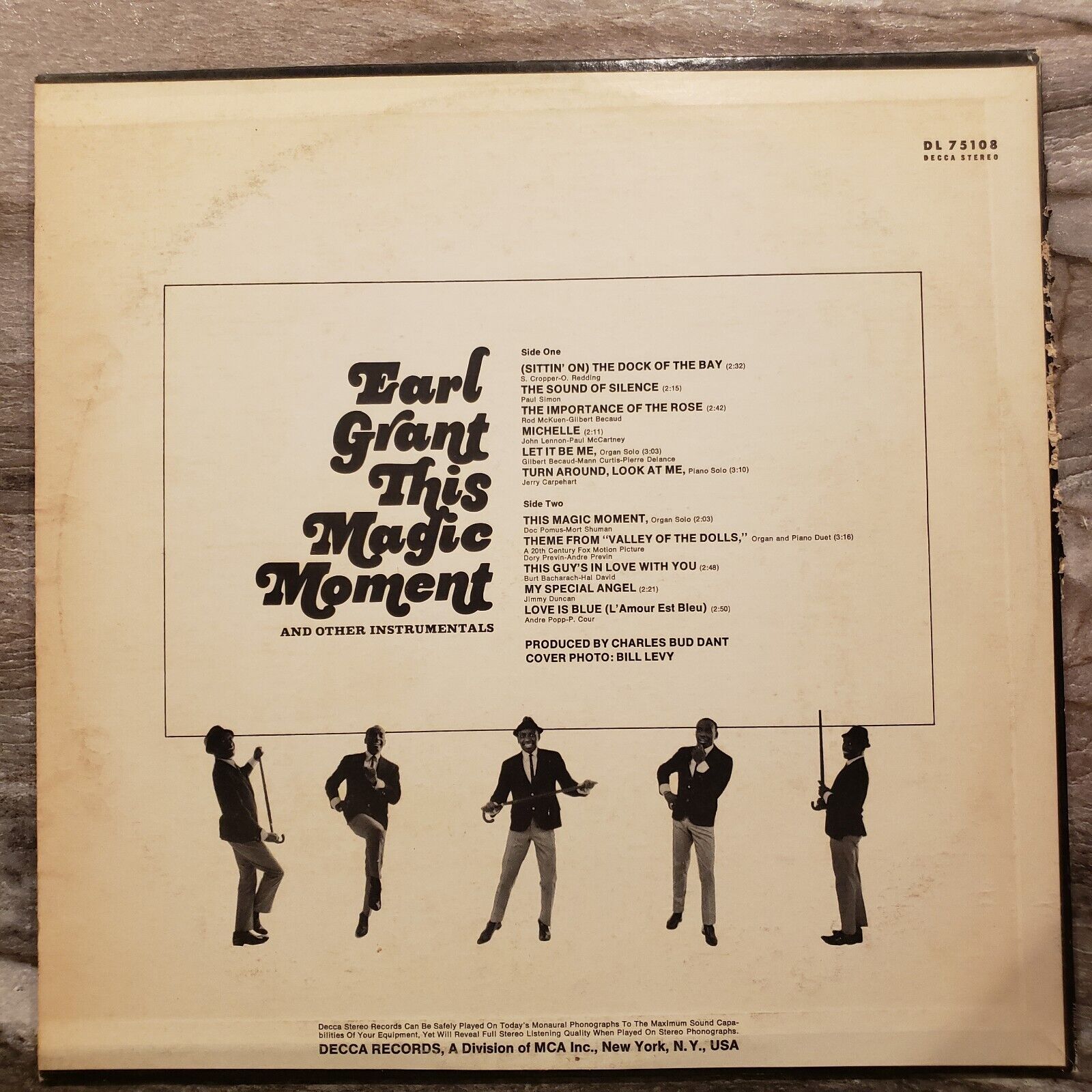 Earl Grant - This Magic Moment - DL 75108 Vinyl Record LP (Poor)