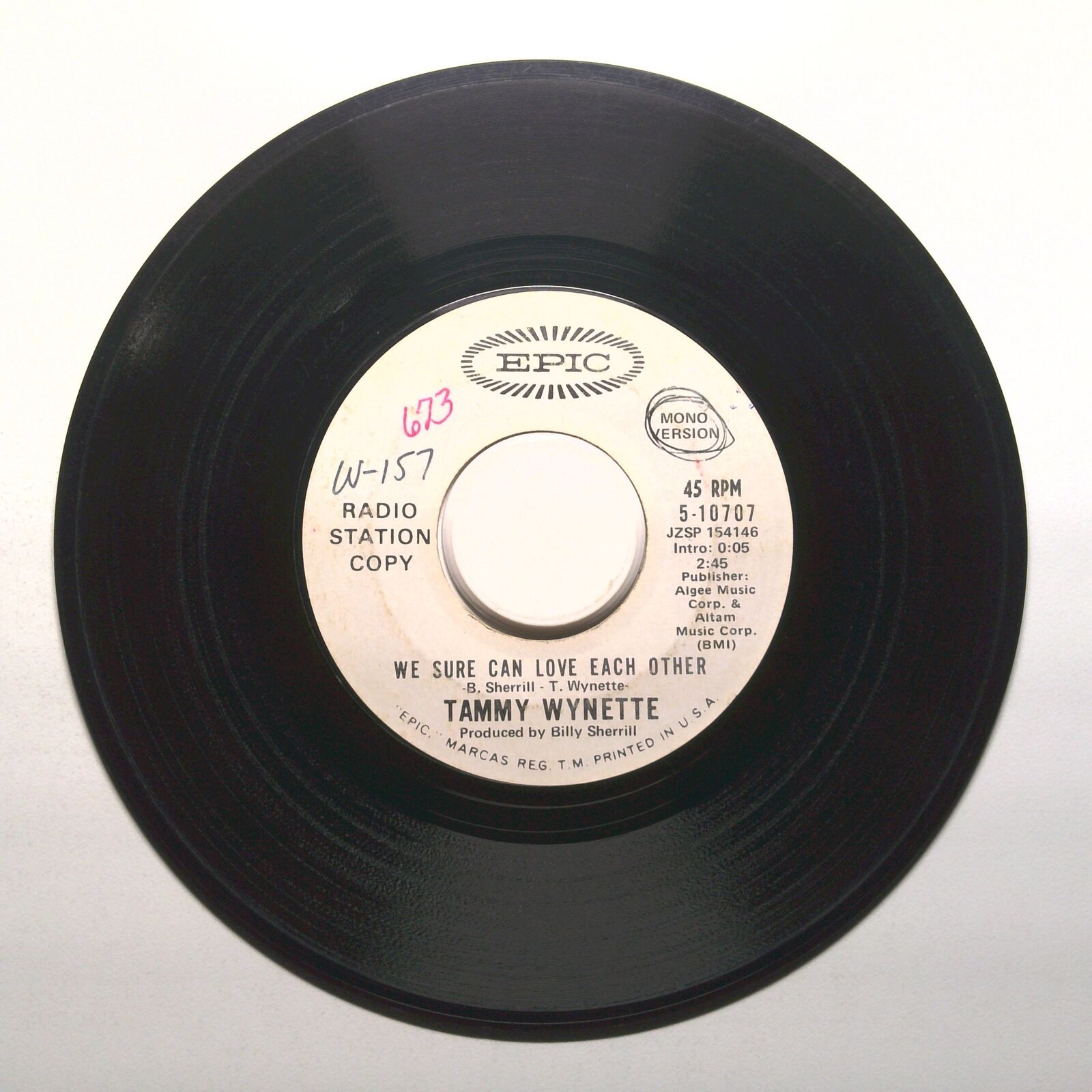 Tammy Whnette - We Sure Can Love Each Other - Vinyl Record 45 RPM 7"