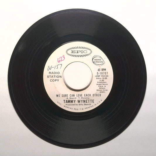 Tammy Whnette - We Sure Can Love Each Other - Vinyl Record 45 RPM 7"