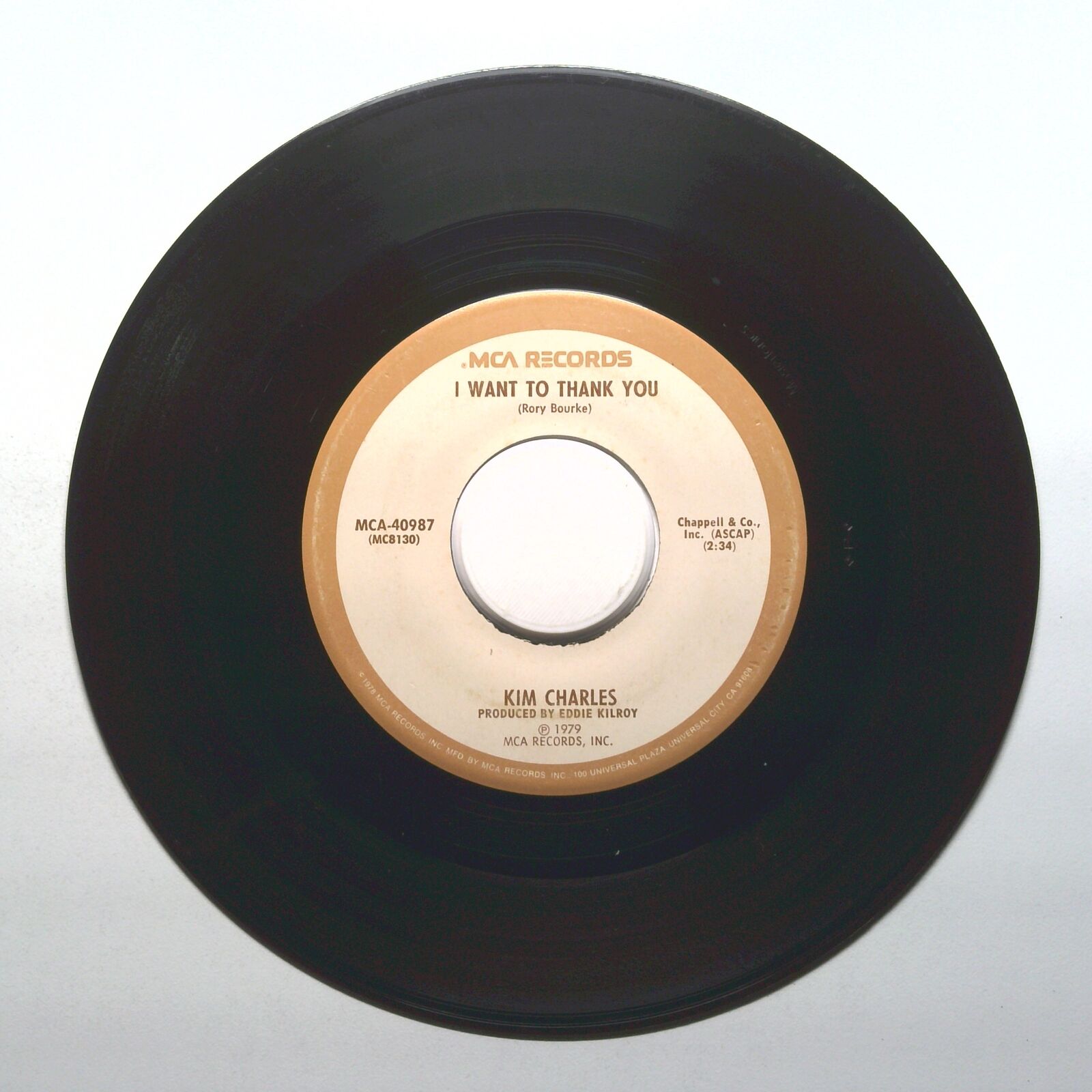 Kim Charles - I Want To Thank You; By Any Chance - Vinyl 45 RPM 7"