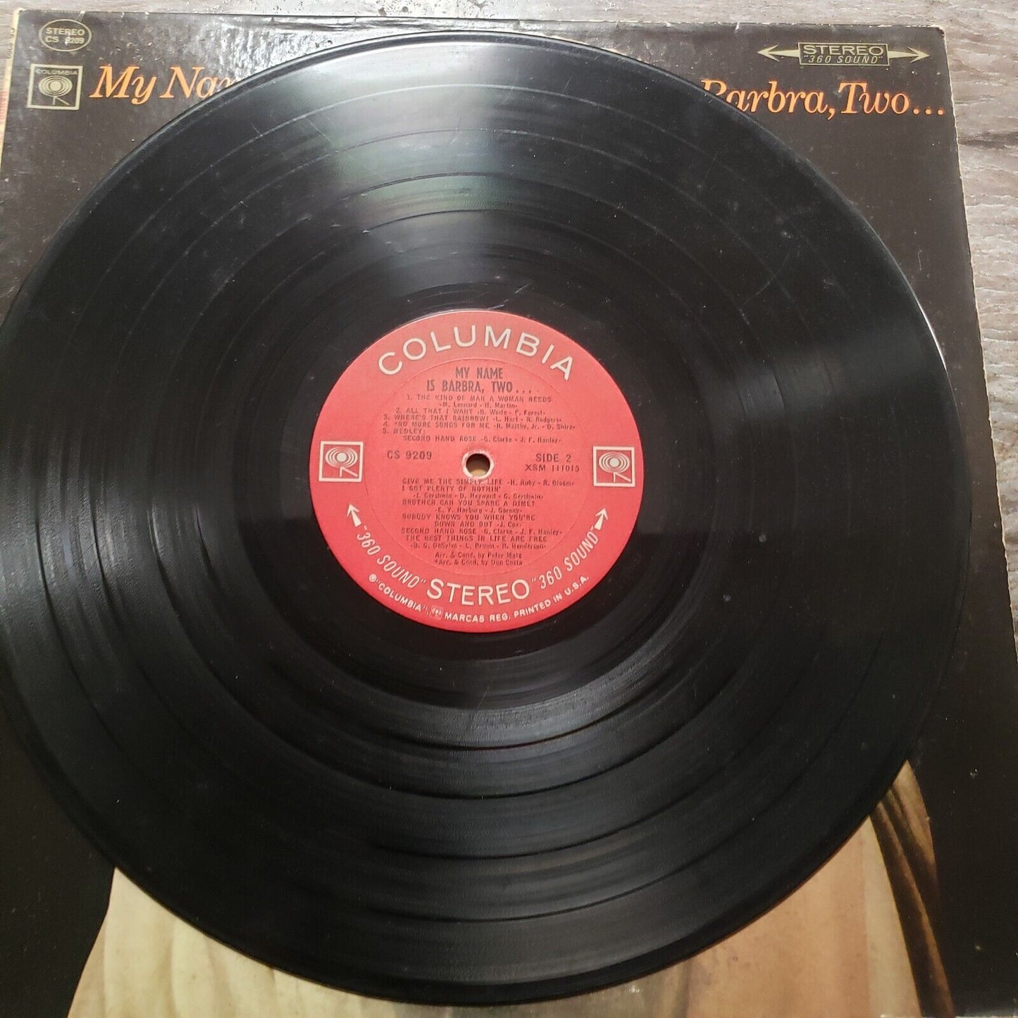 Barbra Streisand - My Name Is Barbra,, Two... - CS 9209 Vinyl Record LP