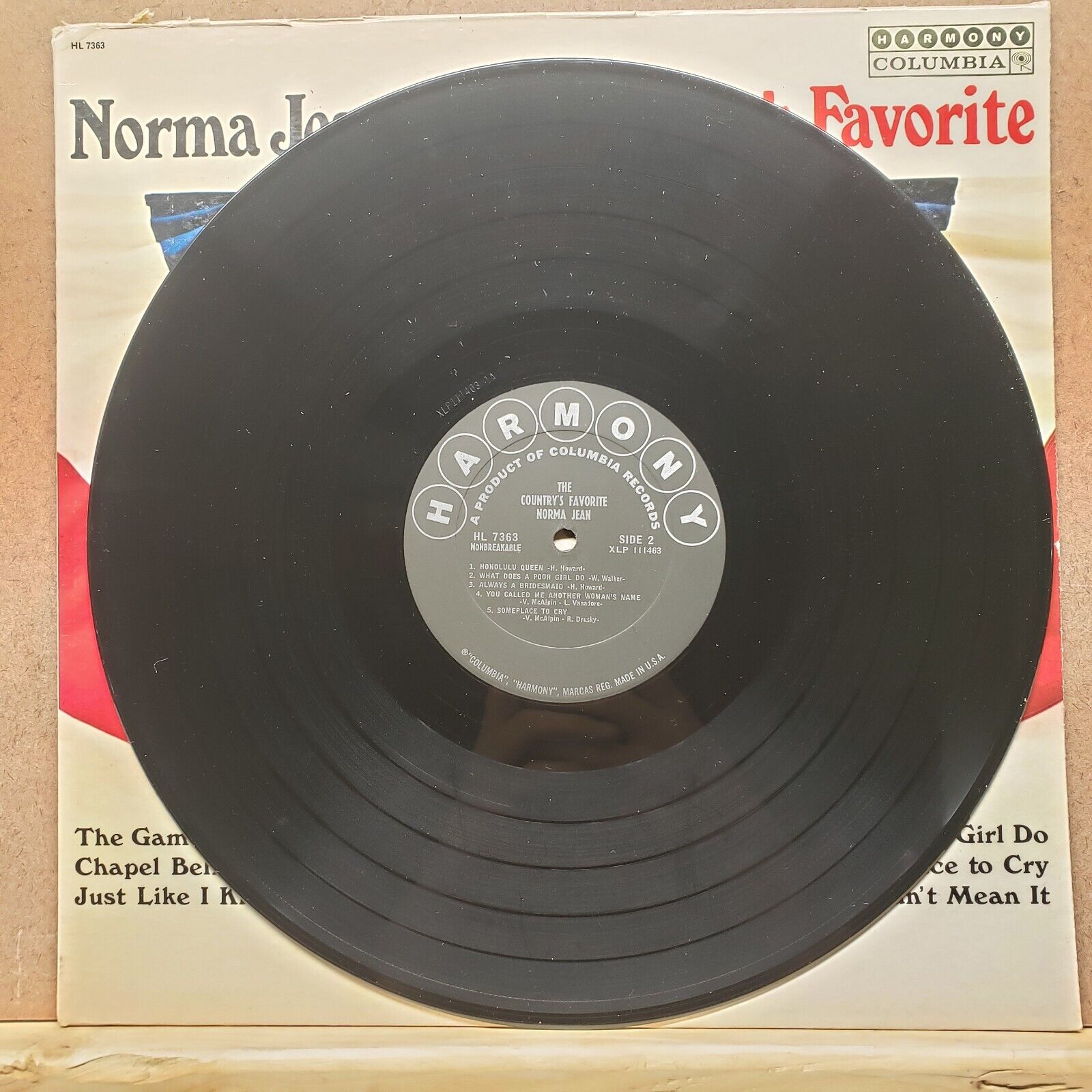 Norma Jean - The Country's Favorite - HL 7363 - Vinyl Record LP