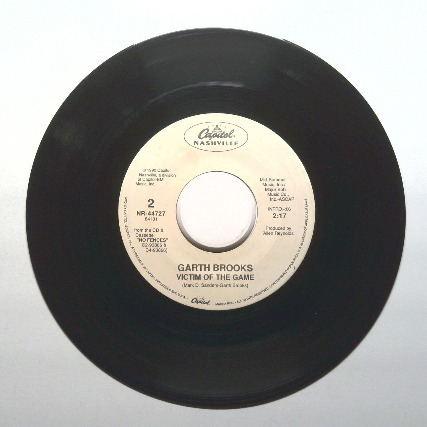 Garth Brooks - Victim Of The Game; The Thunder Rolls - Vinyl 45 RPM 7"