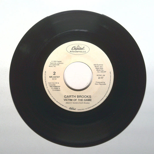 Garth Brooks - Victim Of The Game; The Thunder Rolls - Vinyl 45 RPM 7"
