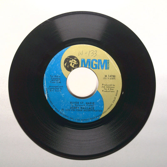 Jerry Wallace - River St. Marie; Comin' Home to You - Vinyl Record 45 RPM 7"