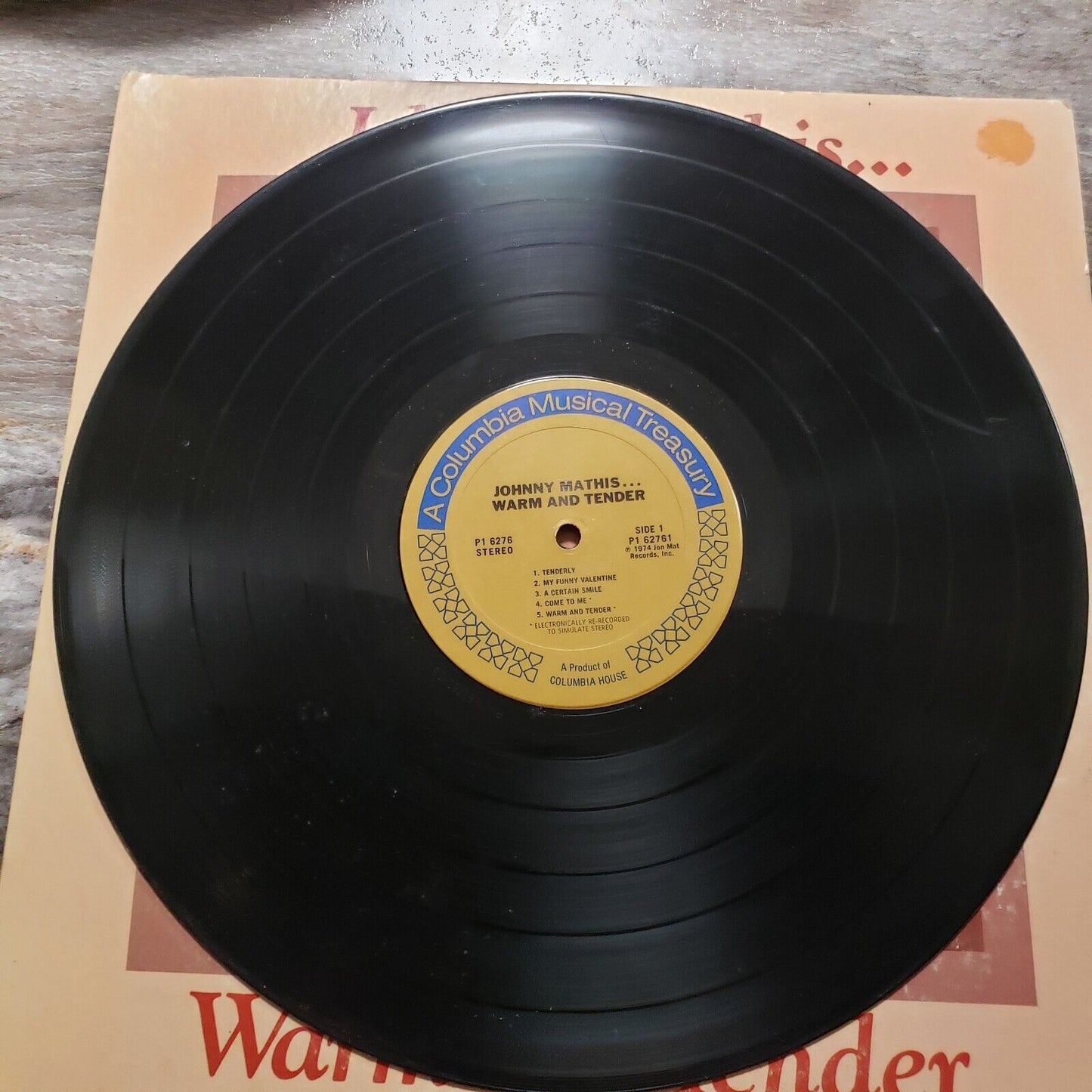Johnny Mathis - Warm And Tender - 2 Disc Set - P 62762 Vinyl Record LP