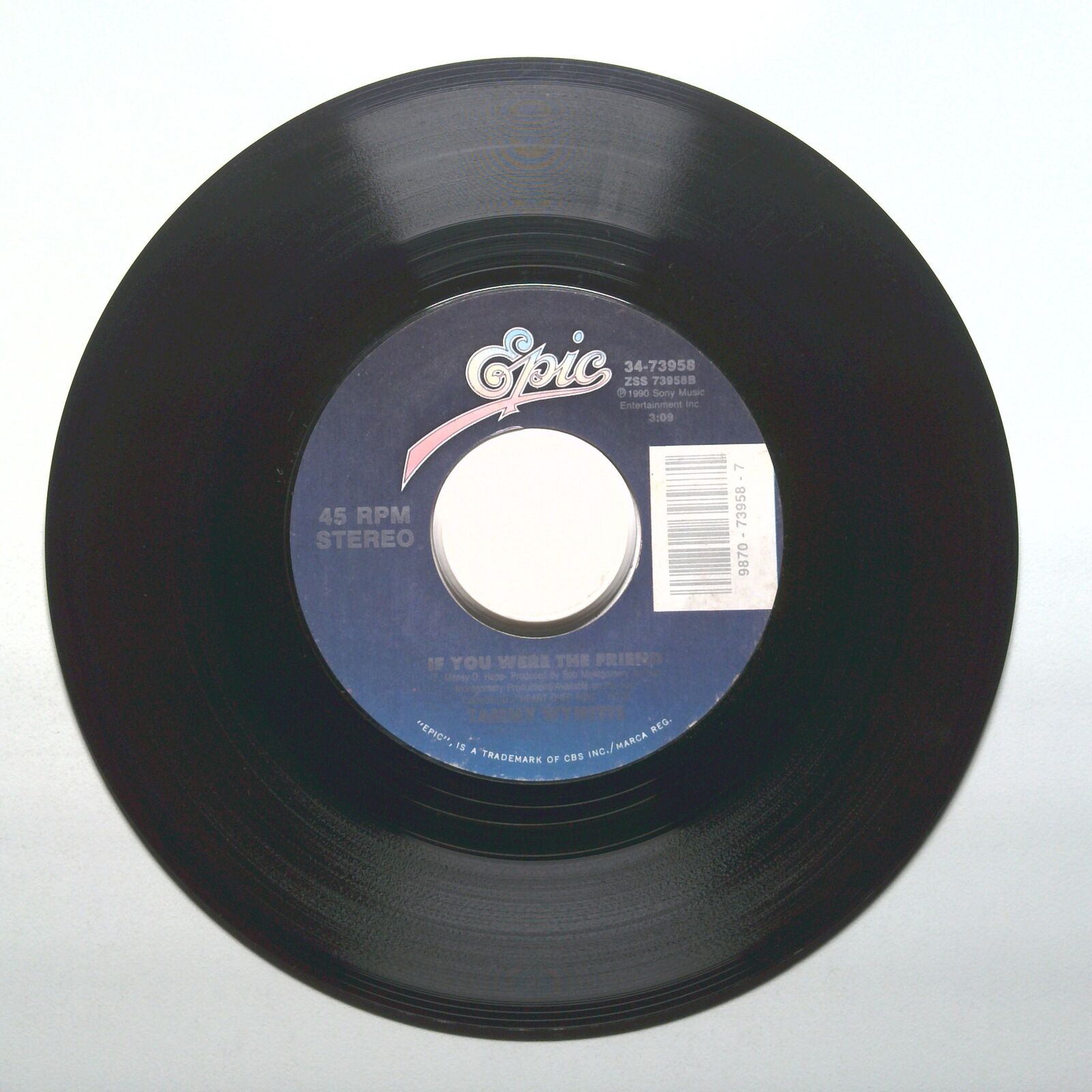 Tammyt Wynette - We're Strangers Again; If You Were The Friend - Vinyl 45 RPM 7"