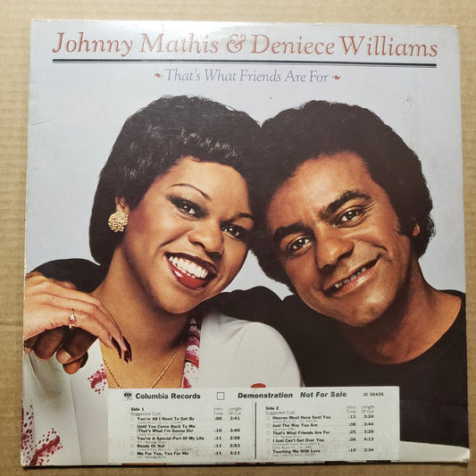 Johnny Mathis & Deniece Williams - That's What Friends Are For - Demo NFS