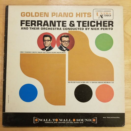 Ferrante & Teicher - Golden Piano Hits WW-7505 Vinyl Record LP