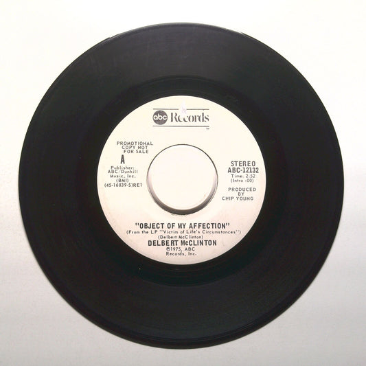Delbert McClinton - Object Of My Affection - Promo - Vinyl Record 45 RPM 7"