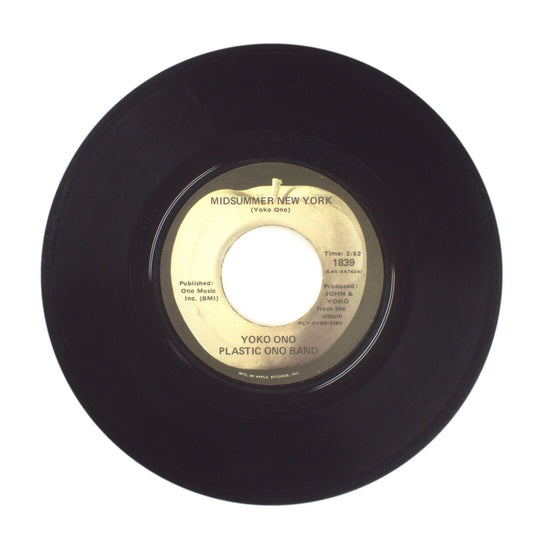 Yoko Ono; Plastic Ono Band - Midsummer New York; Mrs. Lennon - Vinyl 45 RPM 7"