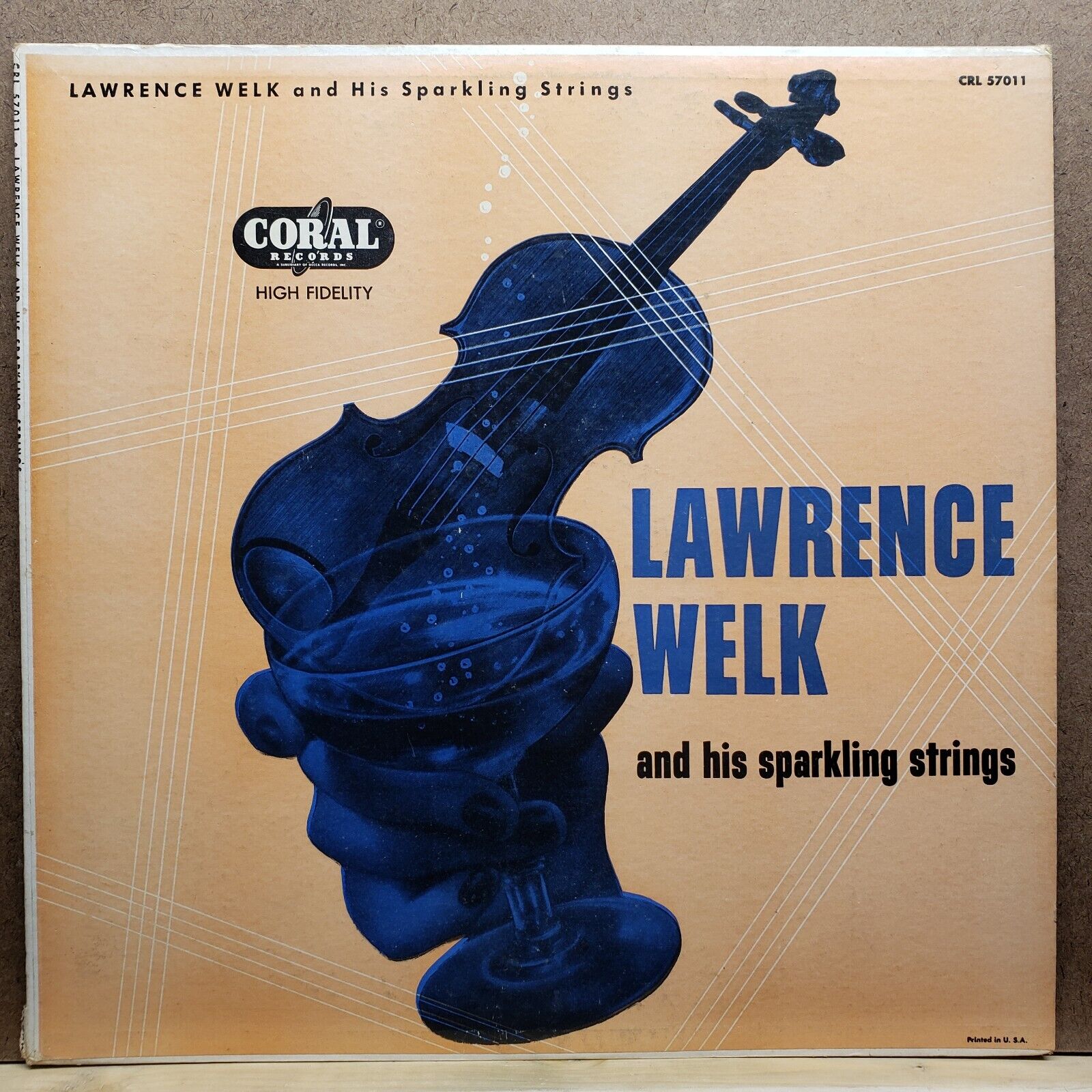 Lawrence Welk And His Sparkling Strings - CRL 57011 - Vinyl Record LP