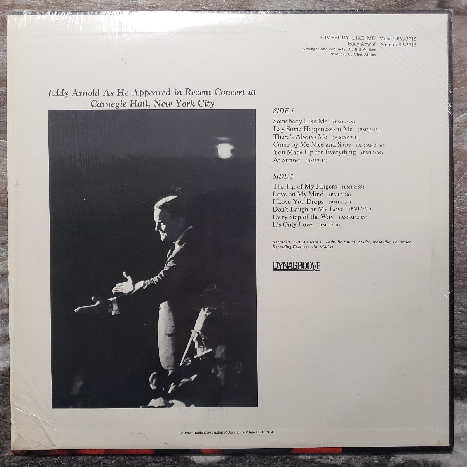 Eddy Arnold - Somebody Like Me - LPM 3715 Vinyl Record LP