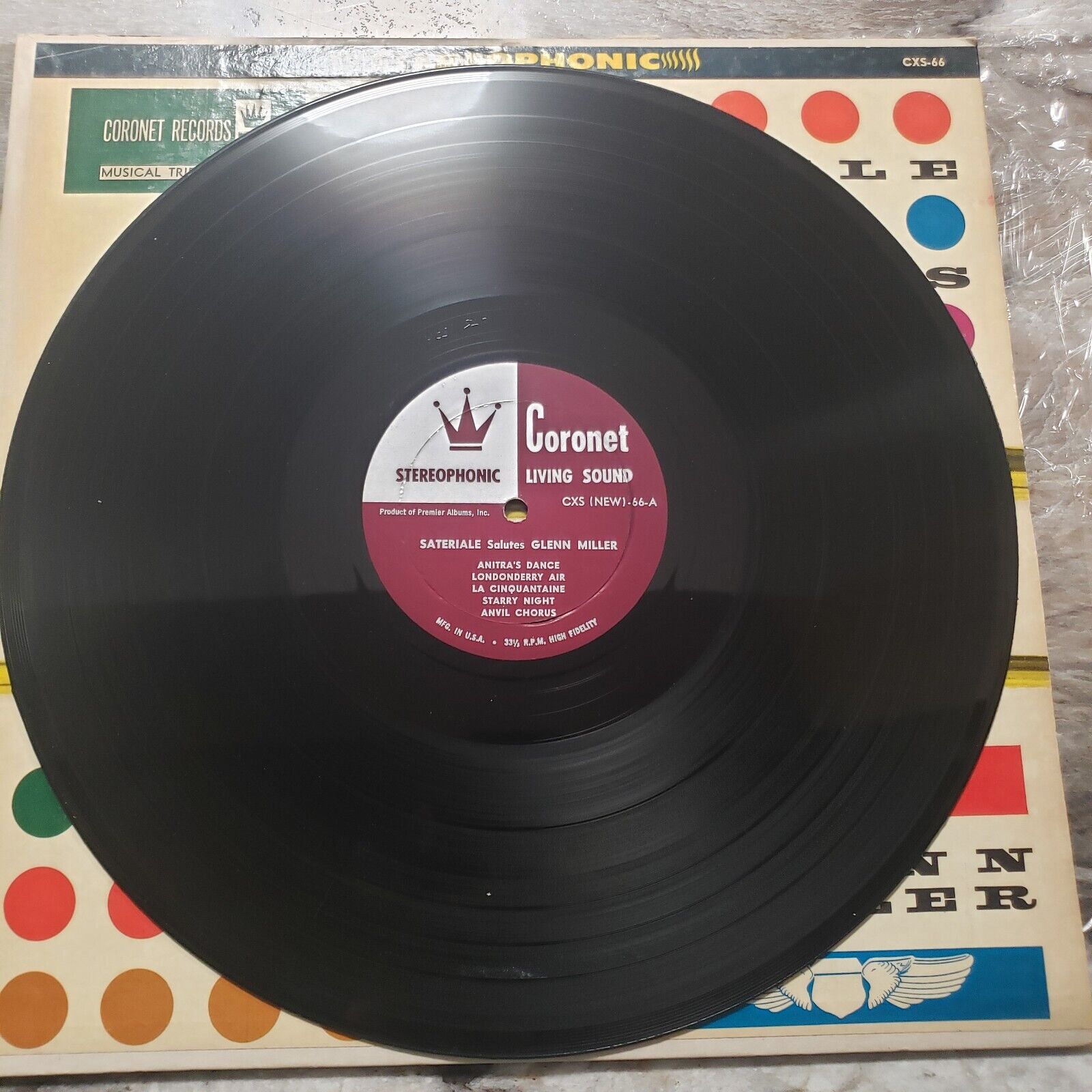 Sateriale - Salutes Glen Miller- CXS-66 Vinyl Record LP