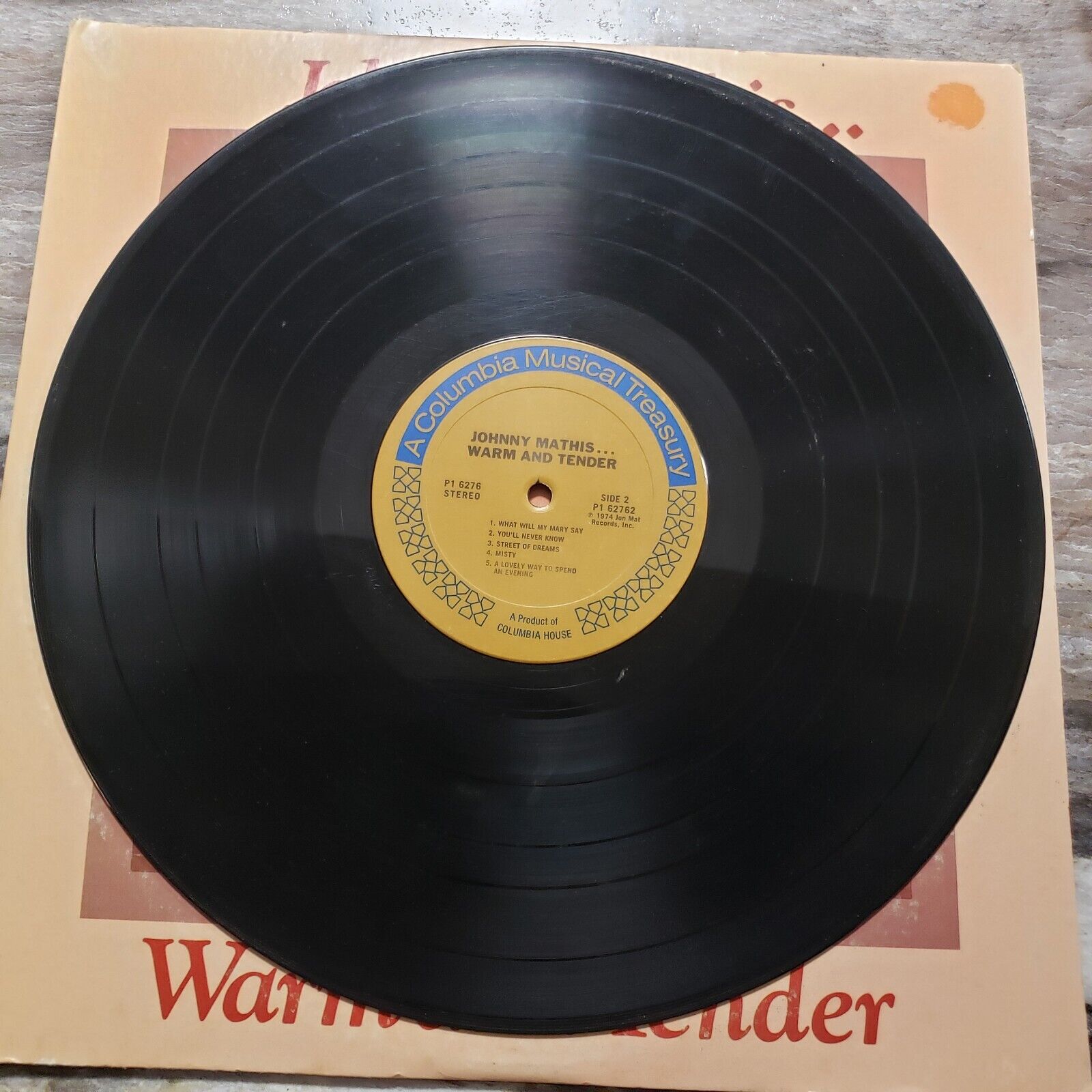 Johnny Mathis - Warm And Tender - 2 Disc Set - P 62762 Vinyl Record LP