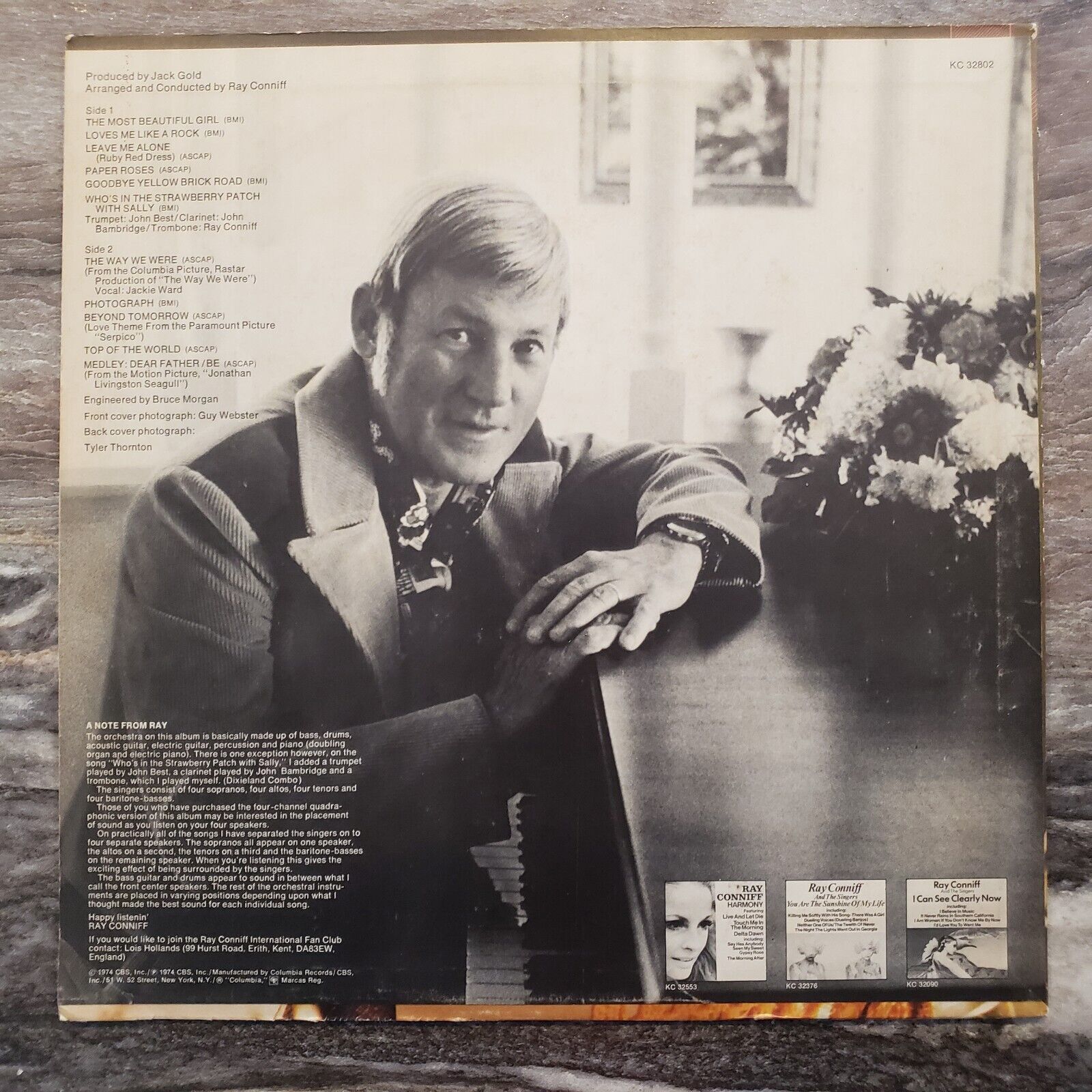 Ray Conniff - The Way We Were - 1974 BL 32802 Vinyl Record LP