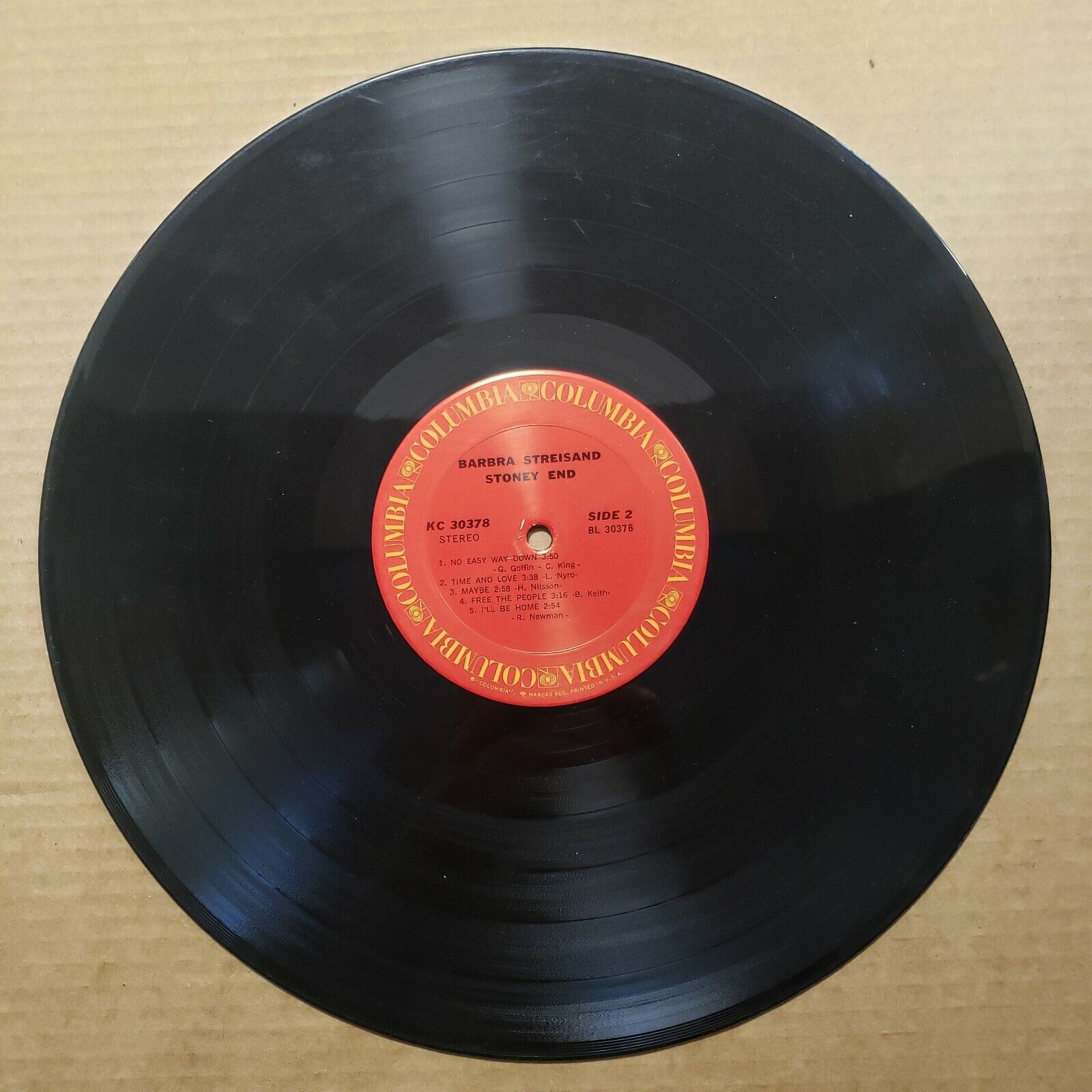 Barbara Streisand - Stoney End - KC 30378 Vinyl Record LP