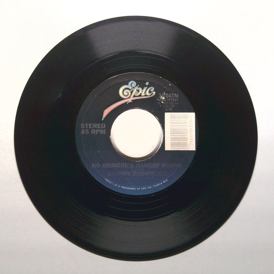 Johnny Rodriguez - No Memories Hangin' Round; Too Late to Go Home - 45 RPM 7"
