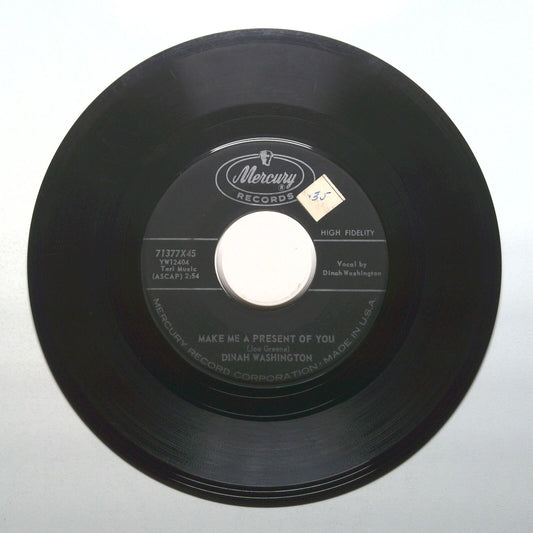 Dinah Washington - Make Me A Present Of You; All Of Me - Vinyl 45 RPM 7"