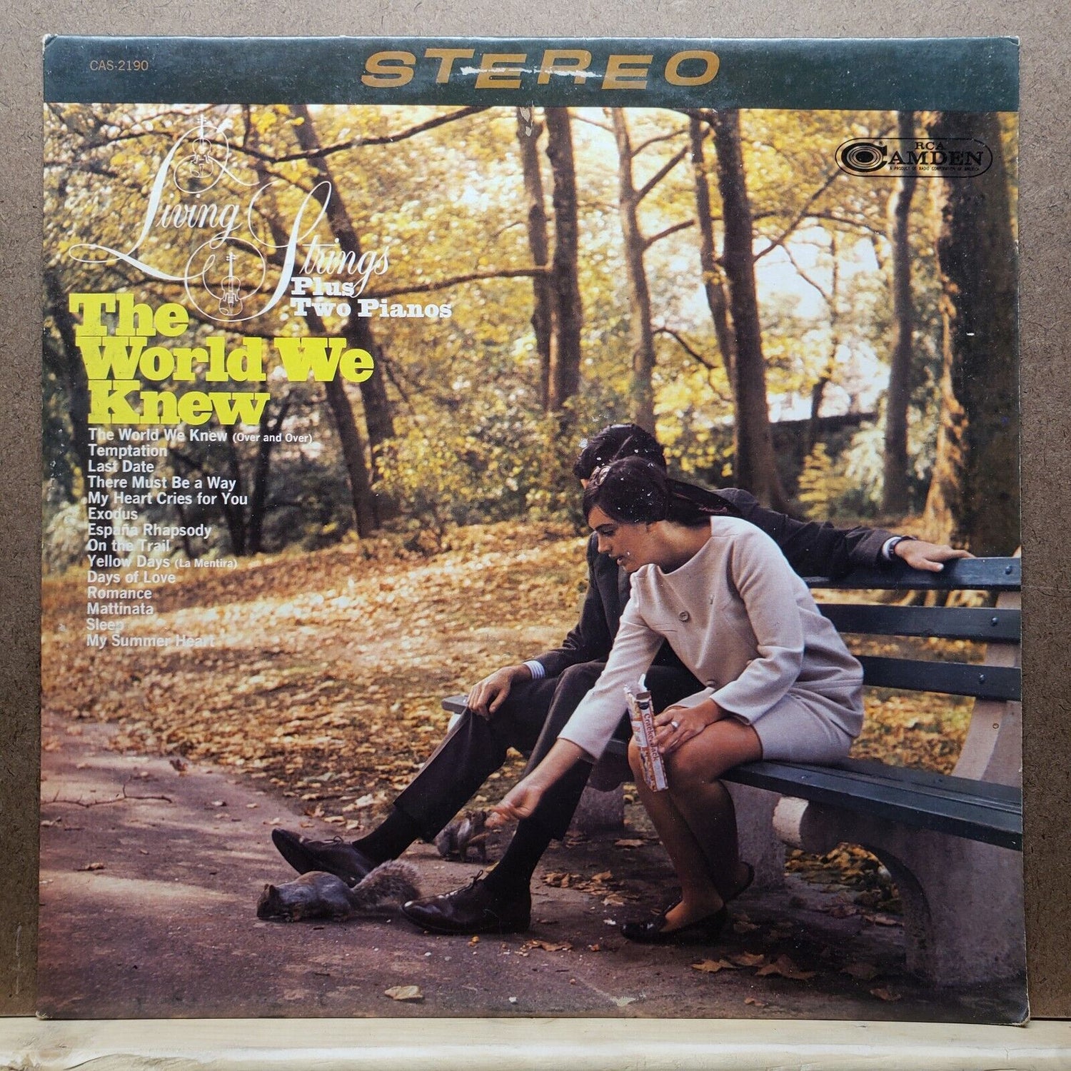 The Living Strings Plus Two Pianos - The World We Knew - CAS 2190 - Vinyl LP