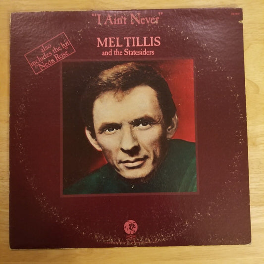 Mel Tillis and the Statesiders - "I Ain't Never" - SE-4807 Vinyl Record LP