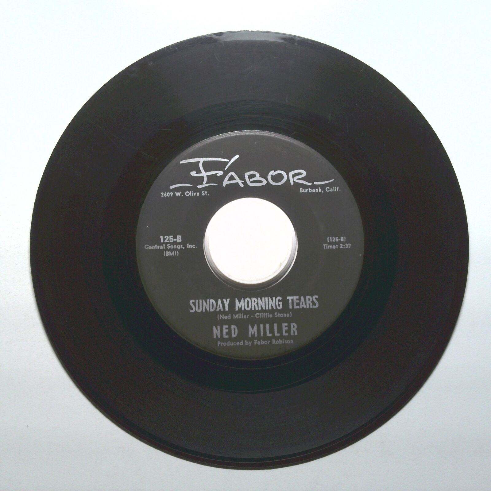 Ned Miller - Sunday Morning Tears; Big Love - Vinyl 45 RPM 7"