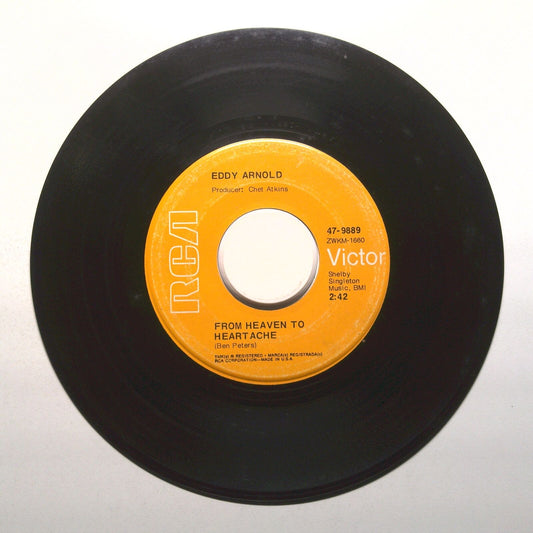 Eddy Arnold - From Heaven to Heartache; Ten Times Forever More - Vinyl 45 RPM 7"