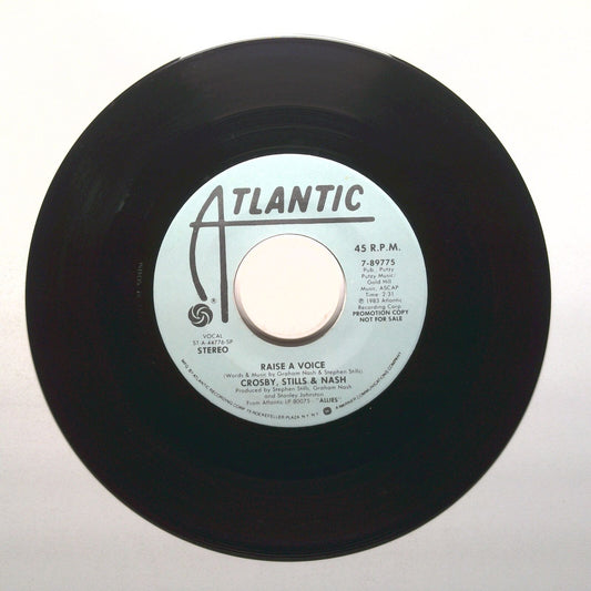 Crosby, Stills & Nash - Raise A Voice - Promo - Vinyl Record 45 RPM 7"