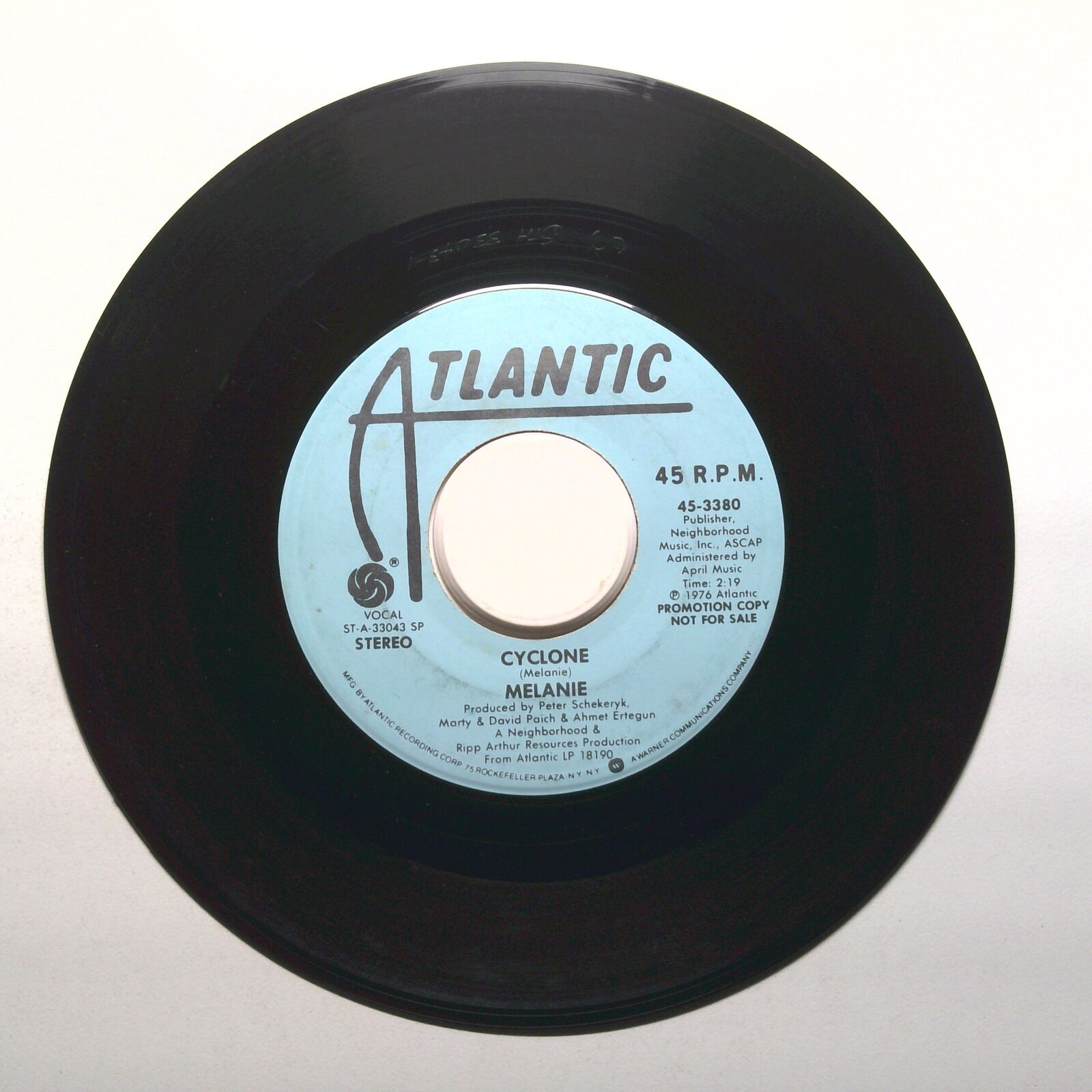 Melanie - Cyclone - Promo - Vinyl Record 45 RPM 7"