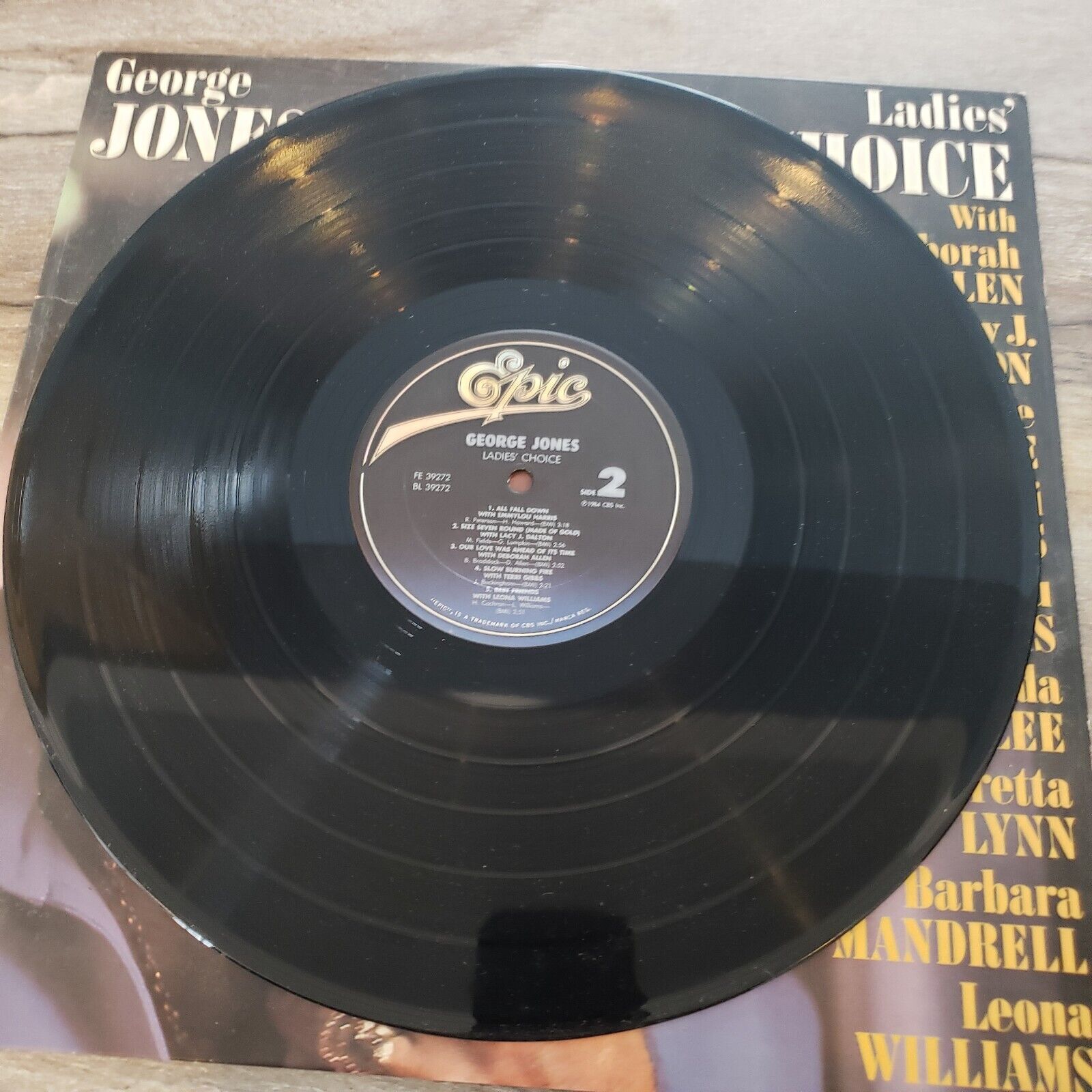George Jones - Ladies' Choice - 1984 FE 39272 Vinyl Record LP