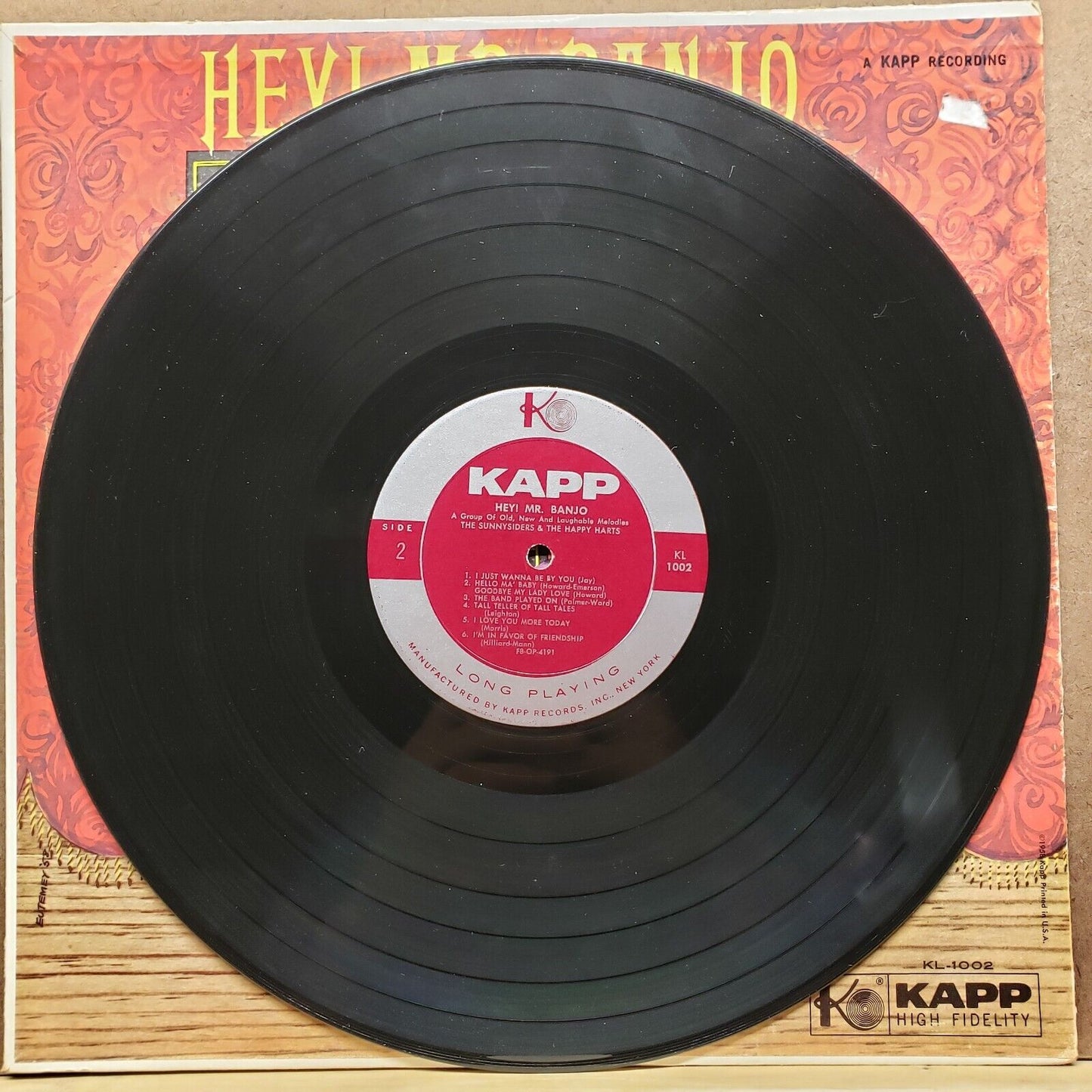 The Sunnysiders & The Happy Harts - Hey! Mr. Banjo - KL 1002 - Vinyl Record LP
