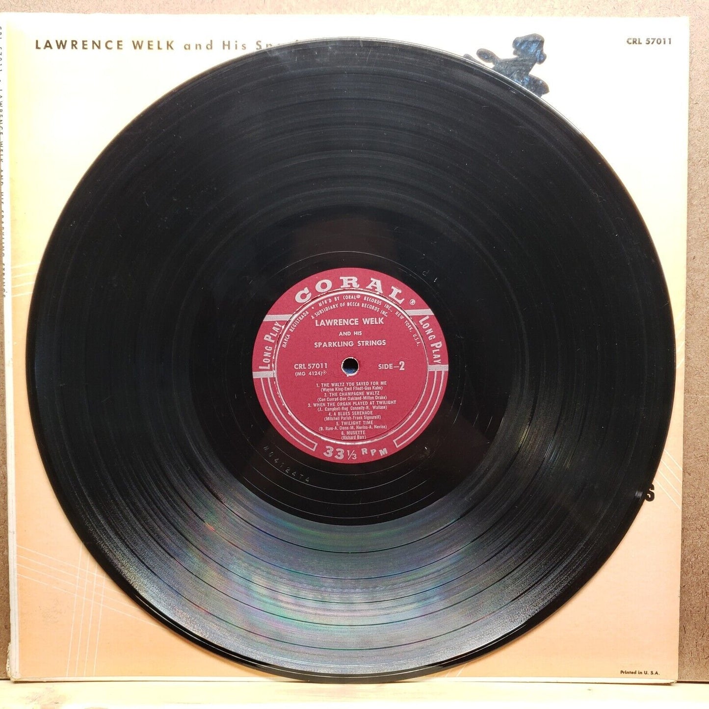 Lawrence Welk And His Sparkling Strings - CRL 57011 - Vinyl Record LP