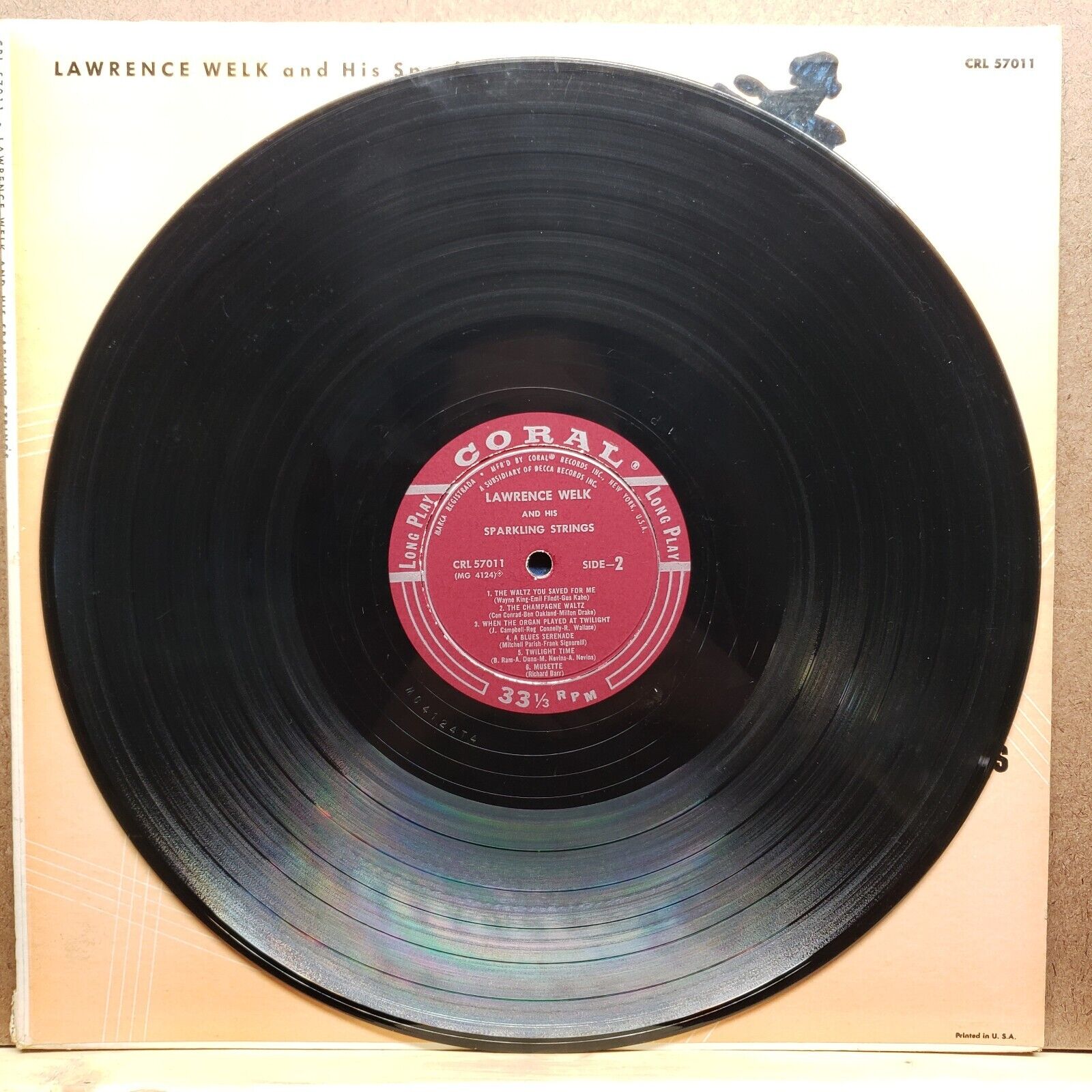 Lawrence Welk And His Sparkling Strings - CRL 57011 - Vinyl Record LP