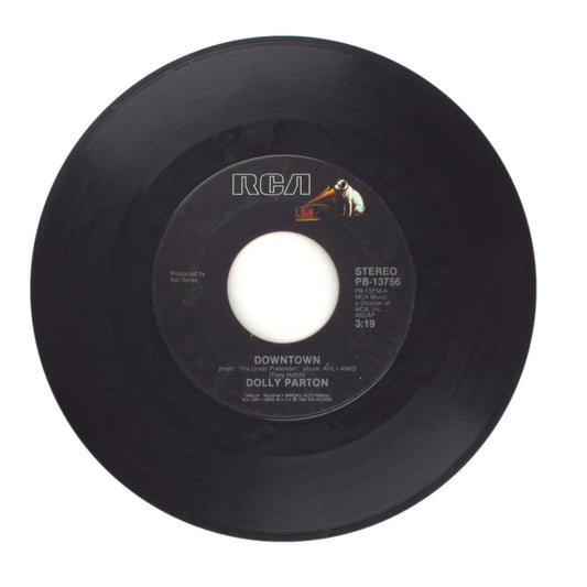 Dolly Parton - Downtown; The Great Pretender - Vinyl Record 45 RPM 7"