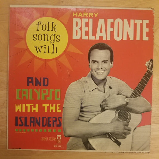Harry Bafonte - Folk Songs and Calypso With The Islanders - CX-115 Vinyl Record