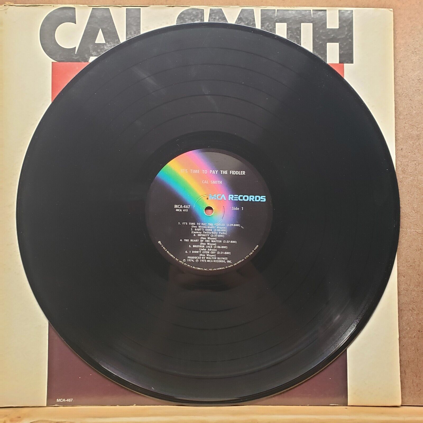 Cal Smith - It's Time To Pay The Fiddler - MCA 467 - Vinyl Record LP