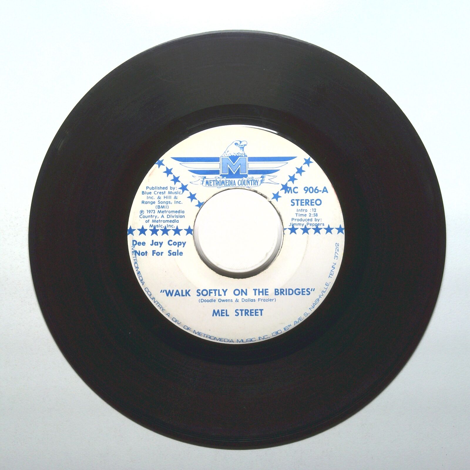 Mel Street - Walk Softly On The Bridges - Vinyl 45 RPM 7"