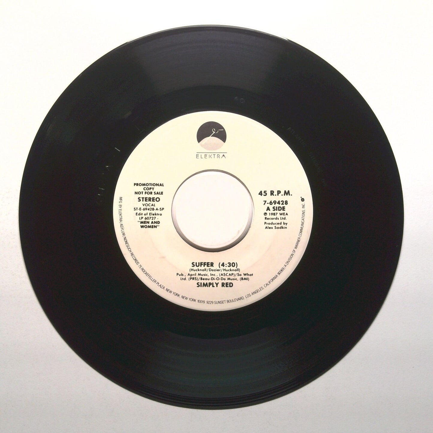 Simply Red - Suffer - Promo - Vinyl Record 45 RPM 7"