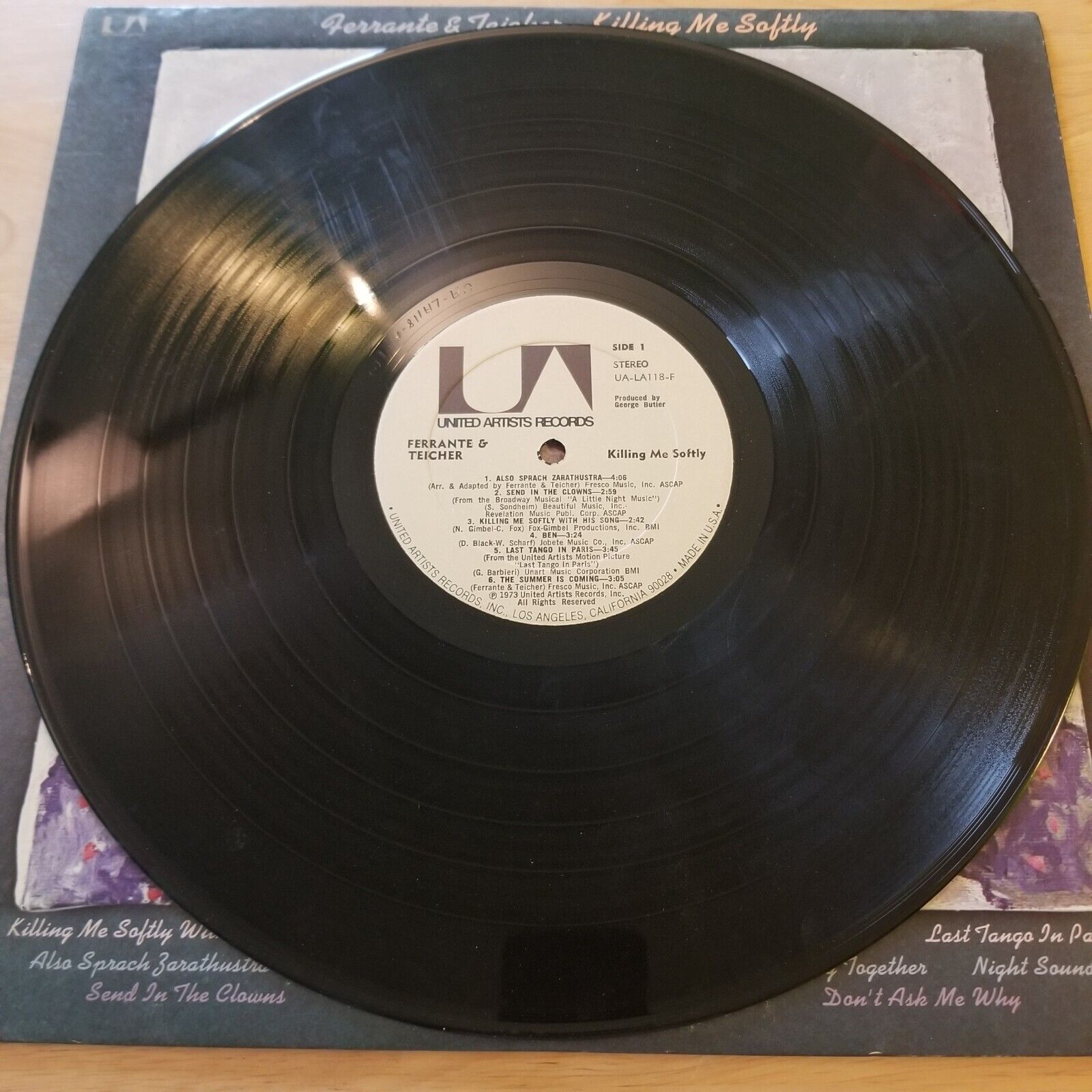 Ferrante and Teicher - Killing Me Softly - UALA-118 Vinyl Record LP