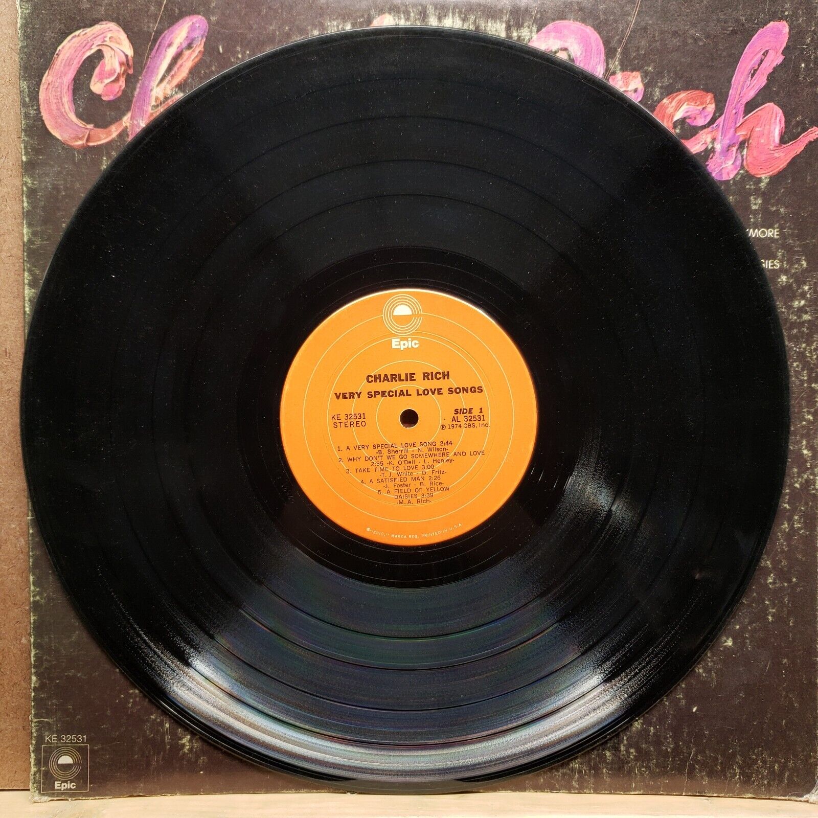 Charlie Rich - Very Special Love Songs - KE 32521 - Vinyl Record LP