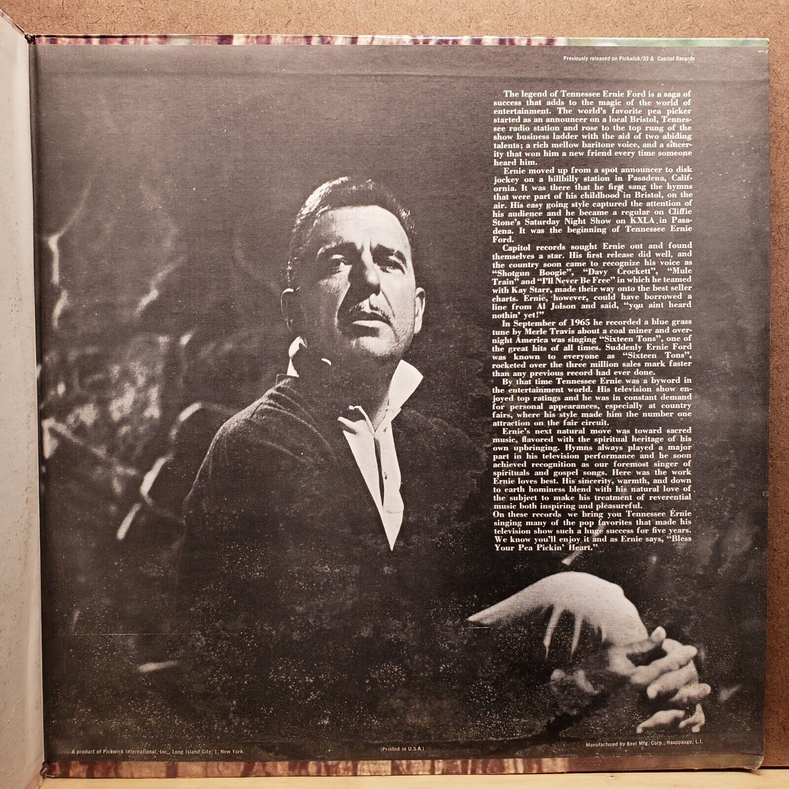 Tennessee Ernie Ford - Bless Your Pea Pickin' Heart - SPC 3047 - Vinyl Record LP