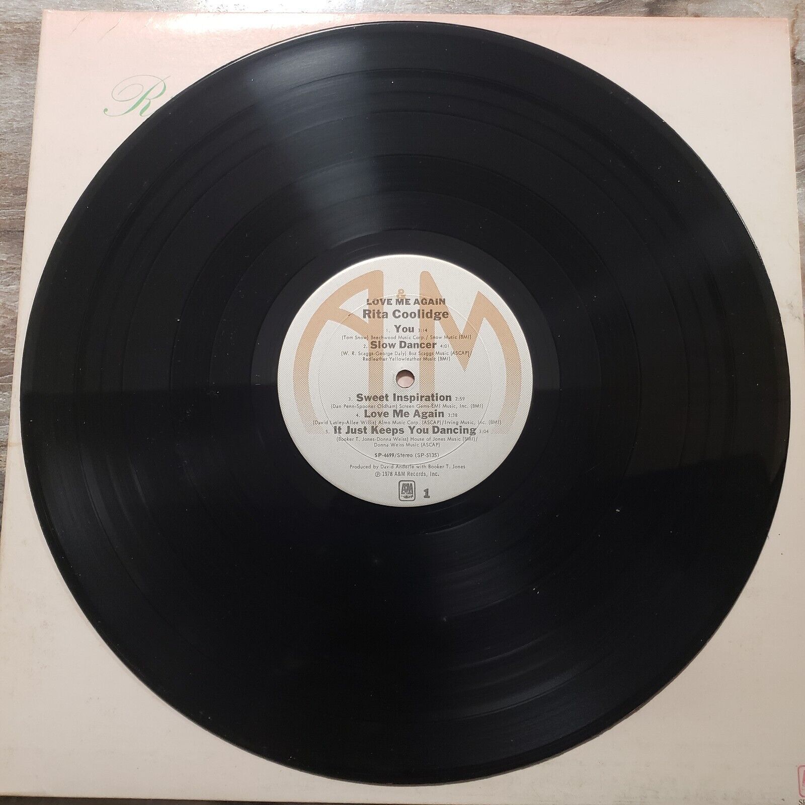 Rita Coolidge - Love Me Again - 1978 SP-4699 Vinyl Record LP