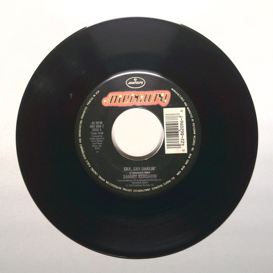 Sammy Kershaw - Cry, Cry Darlin'; Haunted Heart - Vinyl Record 45 RPM 7"