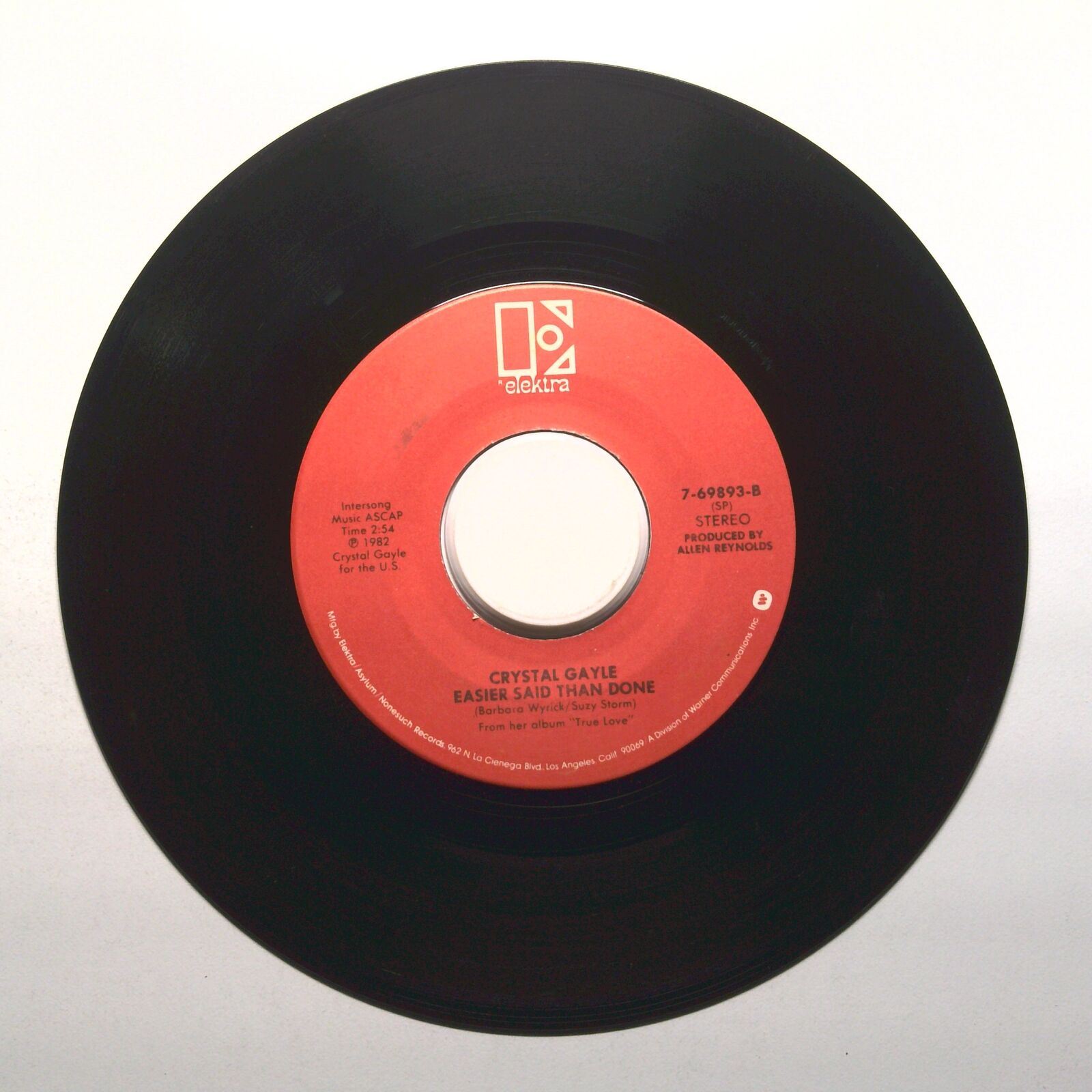 Crystal Gayle - 'Till I Gain Control Again; Easier Said Than Done - 45 RPM 7"