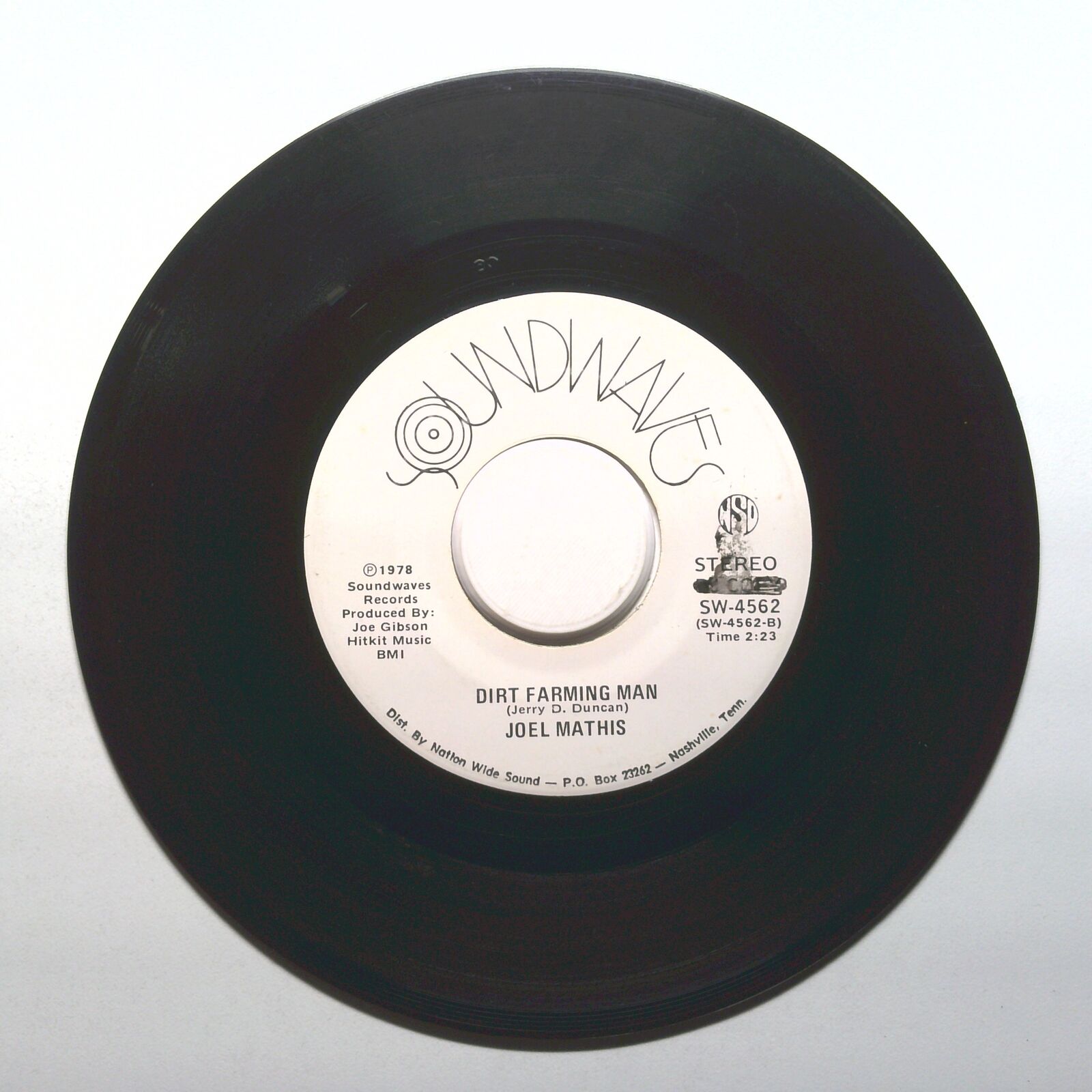 Joel Mathis - Dirt Farming Man; The Farmer's Song - Vinyl 45 RPM 7"