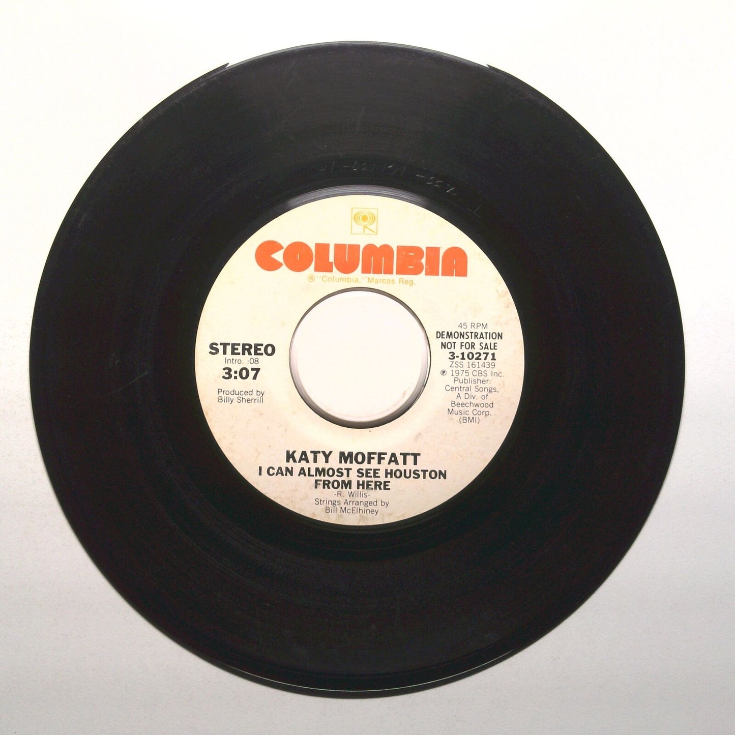 Katy Moffatt - i Can Almost See Houston From Here - Demo - Vinyl 45 RPM 7"