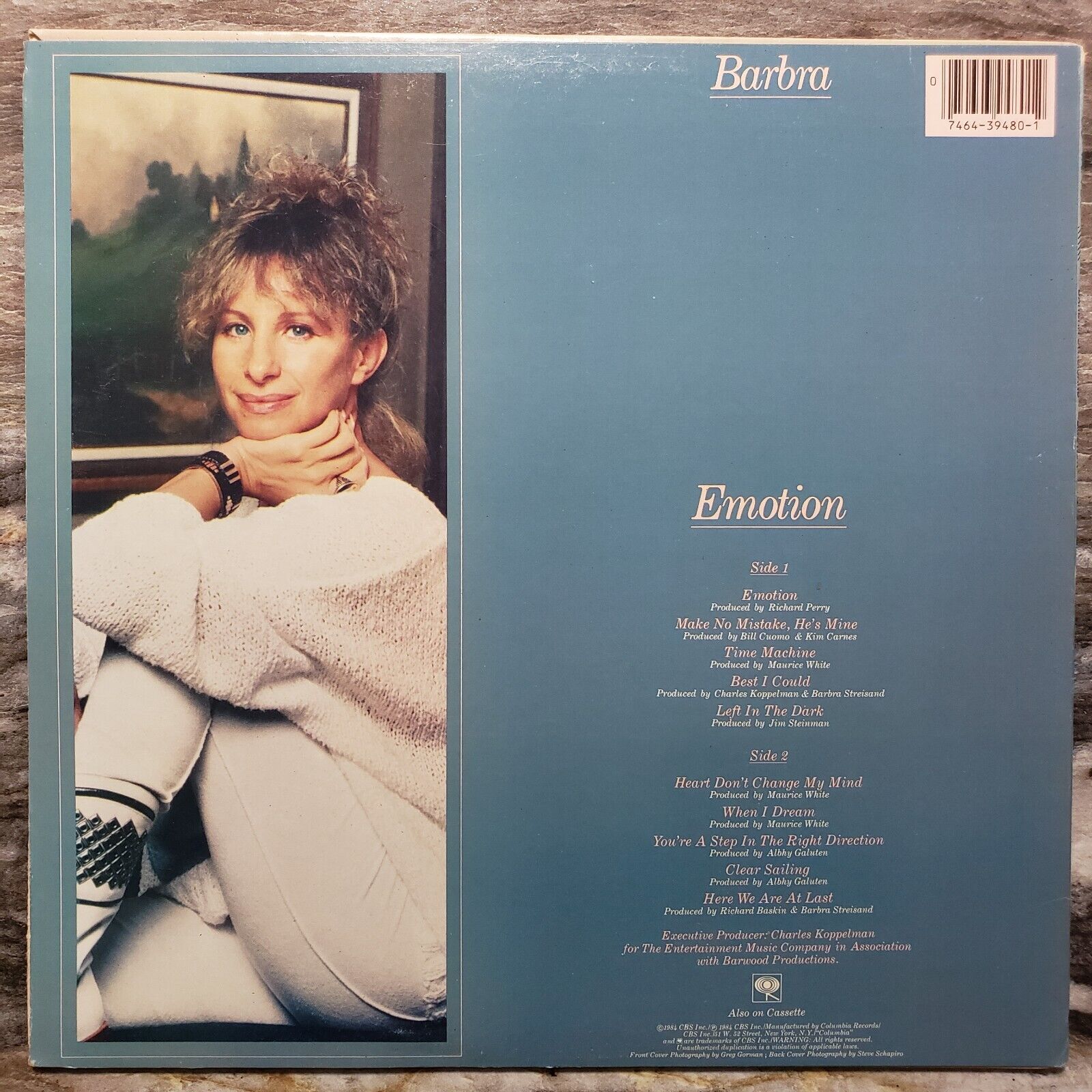 Barbra Streisand - Emotion - 1984 OC 39480 Vinyl Record LP