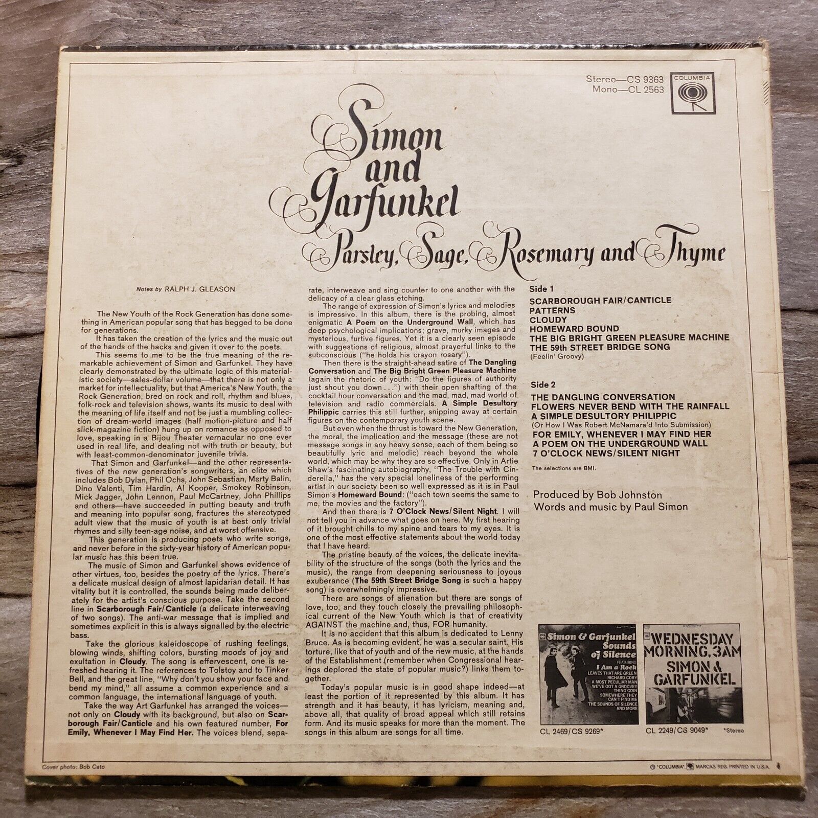 Simon And Garfunkel - Parsley, Sage, Rosemary And Thyme -  Vinyl Record LP