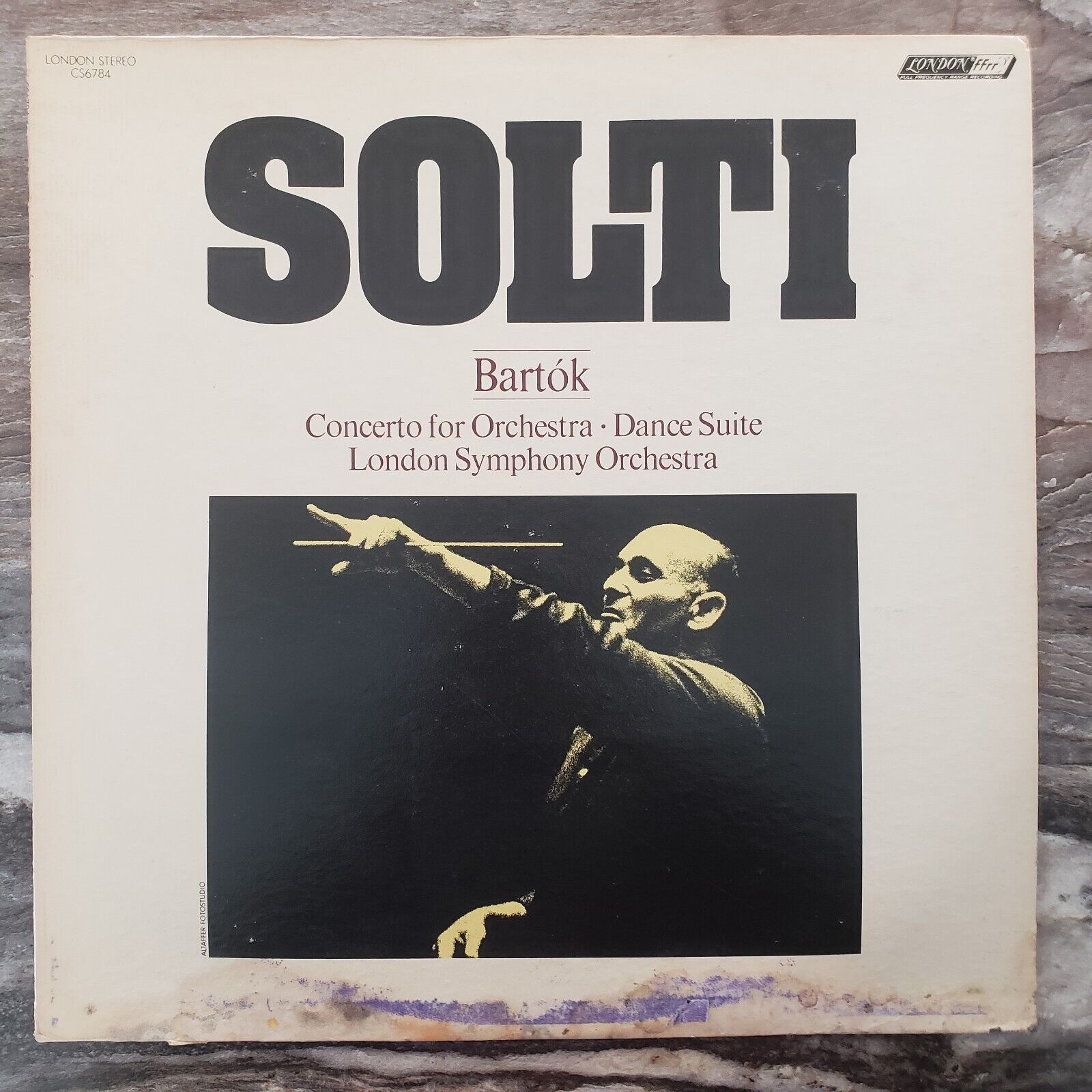 Georg Solti - Bartok Concerto For Orchestra - 1965 CS 6784 Vinyl Record LP